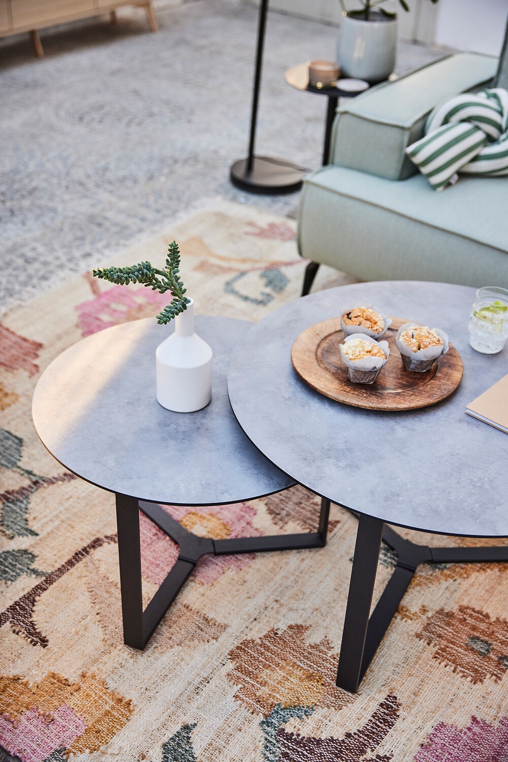 HELA Couchtisch »MASSA« Set, 2 Stk. tlg. 2er Set, Gestell rechteckig, Melamin mit Schweizer Kante