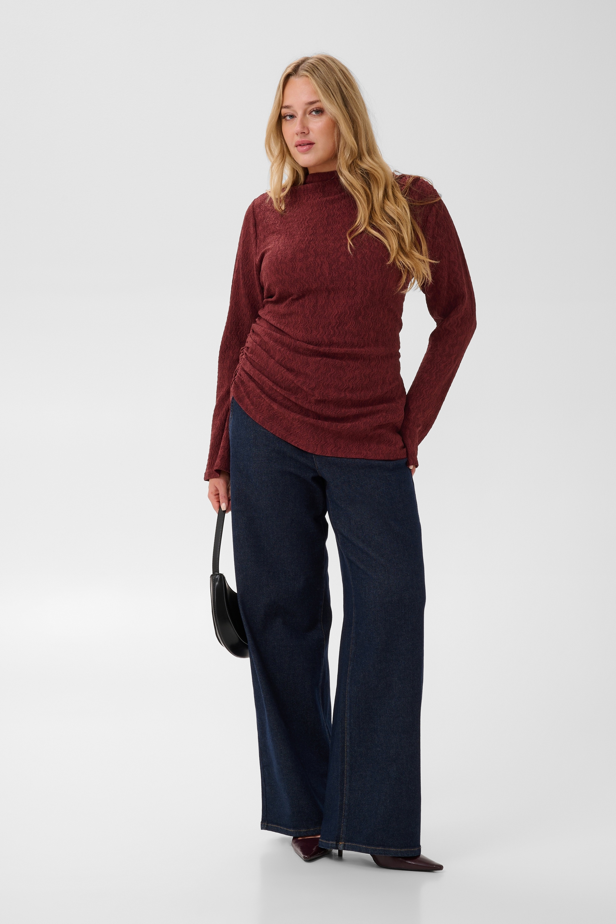 KAFFE Curve Langarmbluse »KAFFE Curve Bluse langarm KCrina«