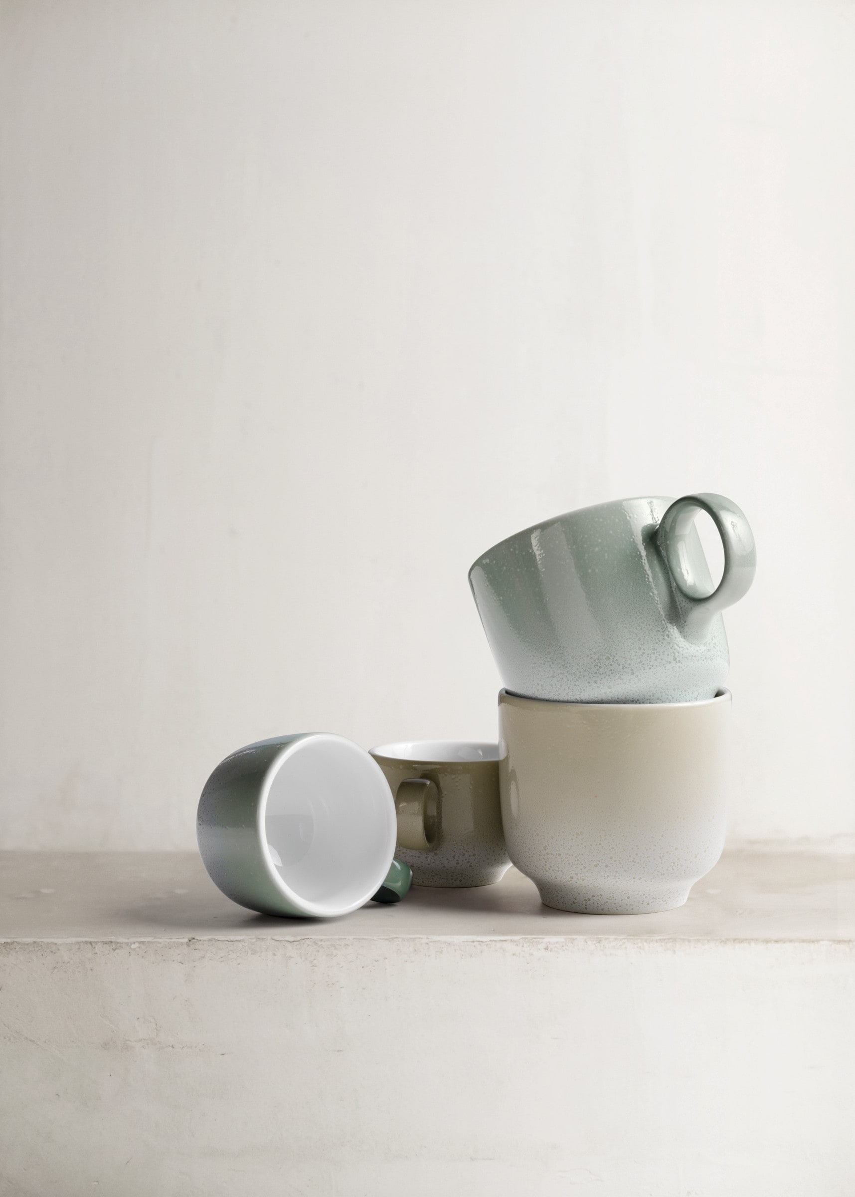 Seltmann Weiden Kaffeeservice »Sento Home, Geschirr-Set, 18-teilig«, (Set, 18 tlg., 6x Kaffeeobertasse, 6x Kaffeuntertasse, 6x Frühstücksteller), harmonisch geschwungene Form