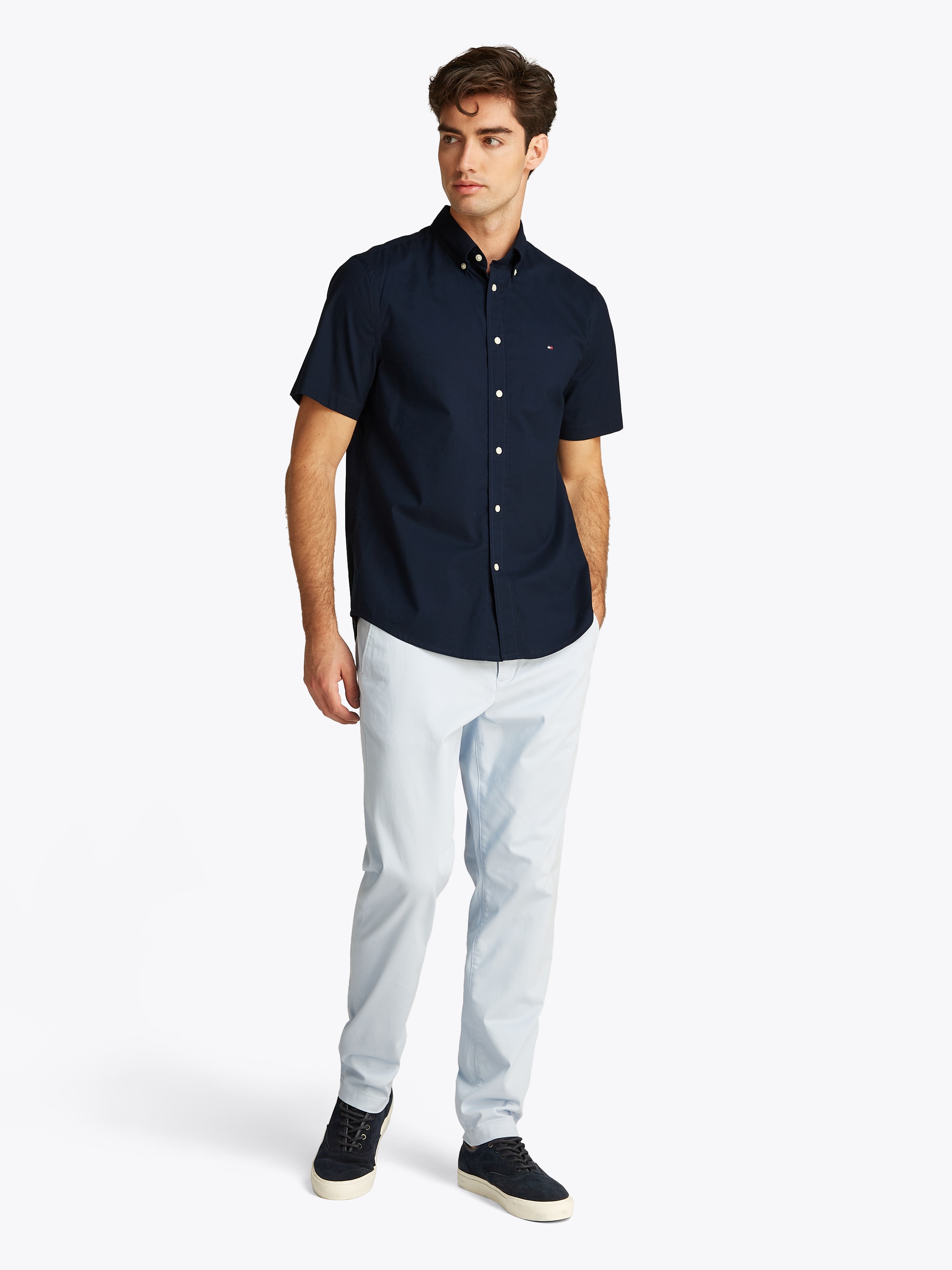 Thumbnail - Tommy Hilfiger Kurzarmhemd "FLEX POPLIN SOLID S/S SHIRT"