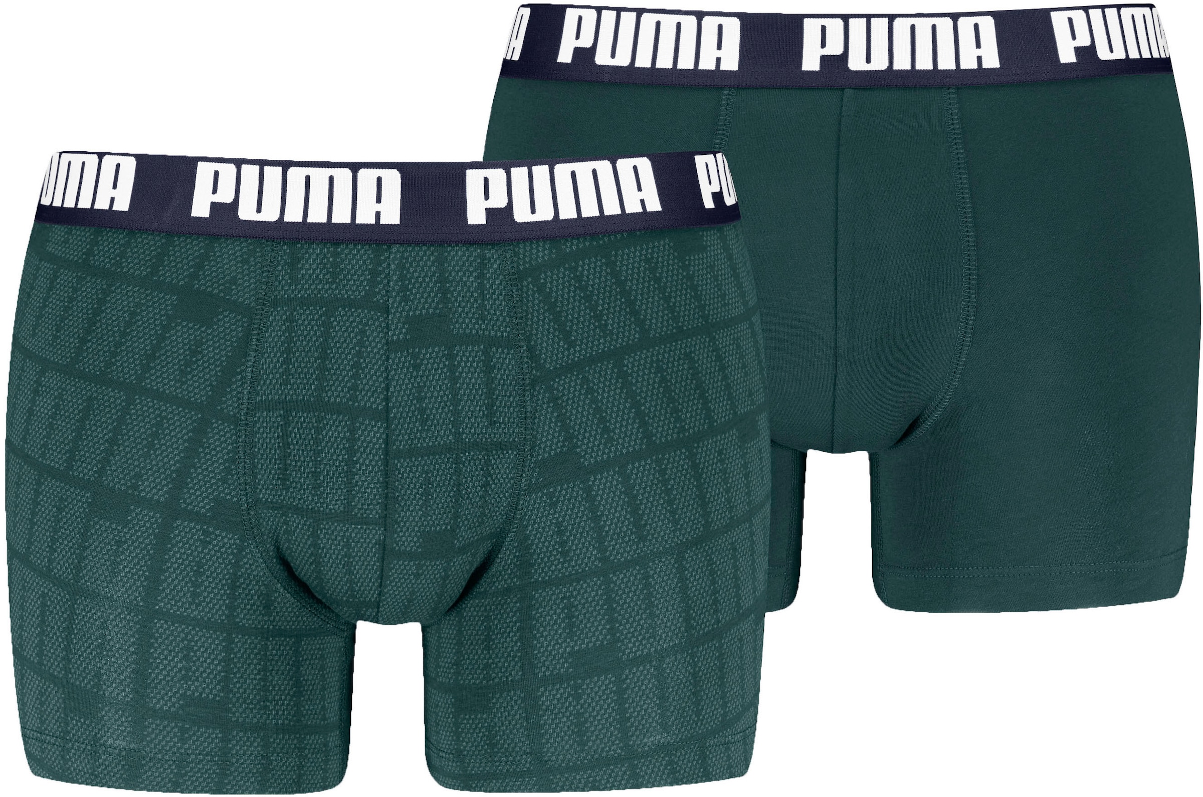 PUMA Boxershorts "PUMA MEN LOGO PRINT BOXERS 2P" 2er Pack, elastischer Logo günstig online kaufen