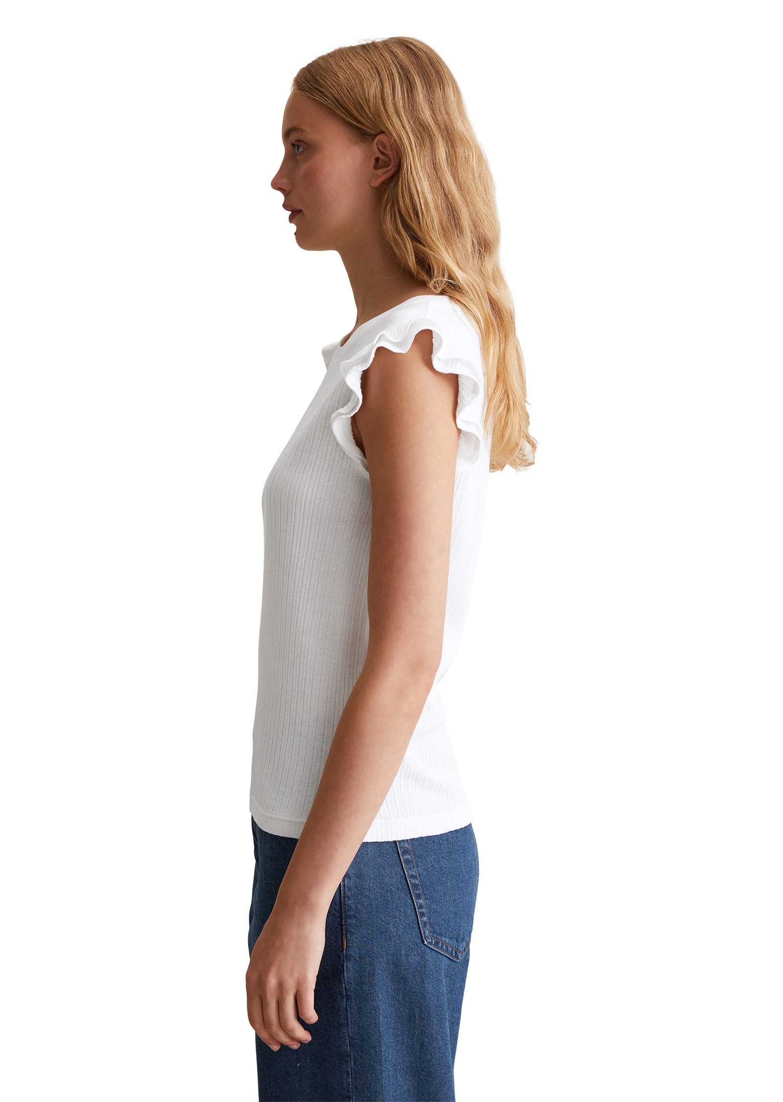 Marc O'Polo DENIM T-Shirt »aus modernem Ribbjersey«