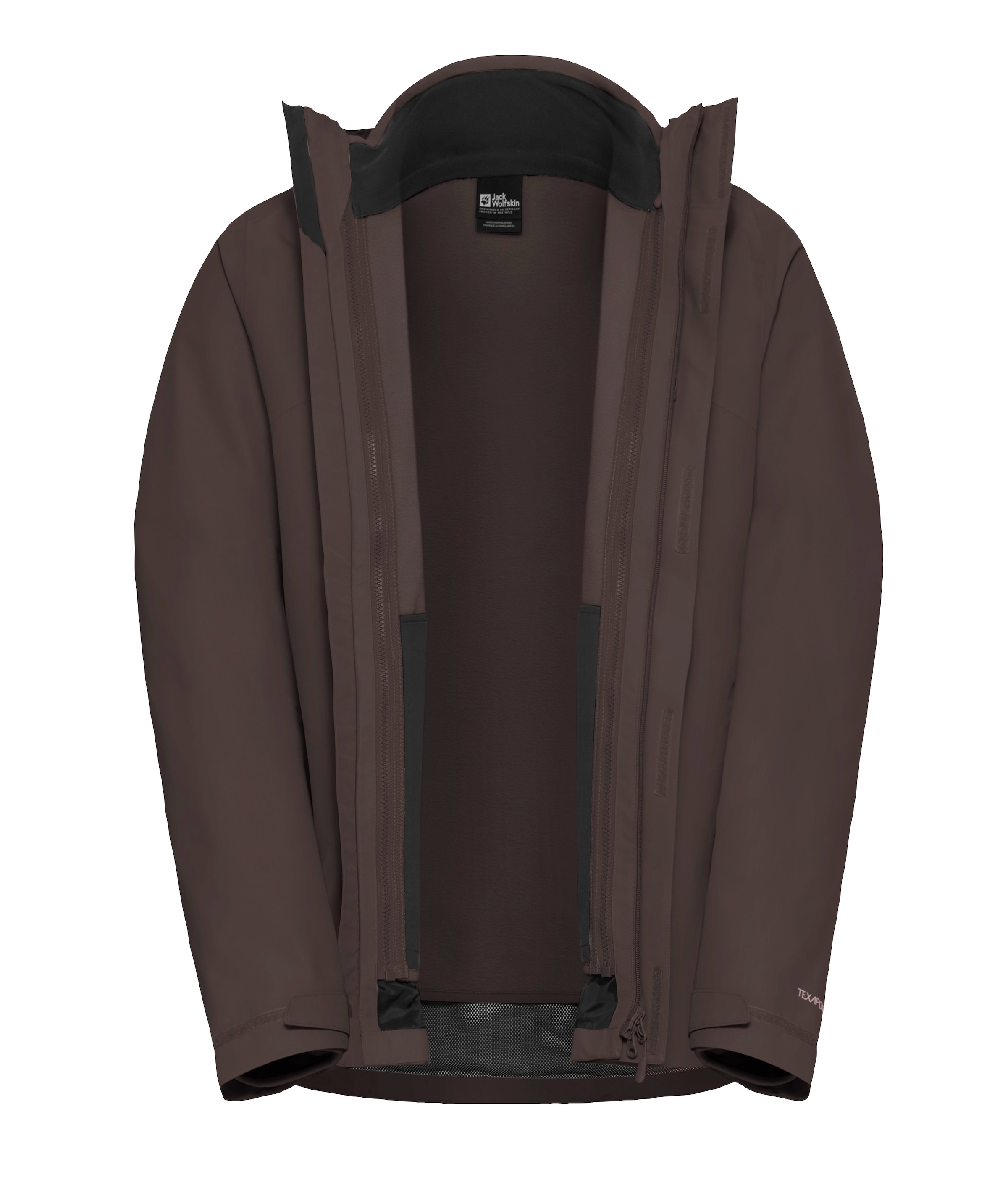 Jack Wolfskin Funktionsjacke »ALTENBERG 3IN1«, mit Kapuze, 3in1, wasserdicht, Übergangsjacke
