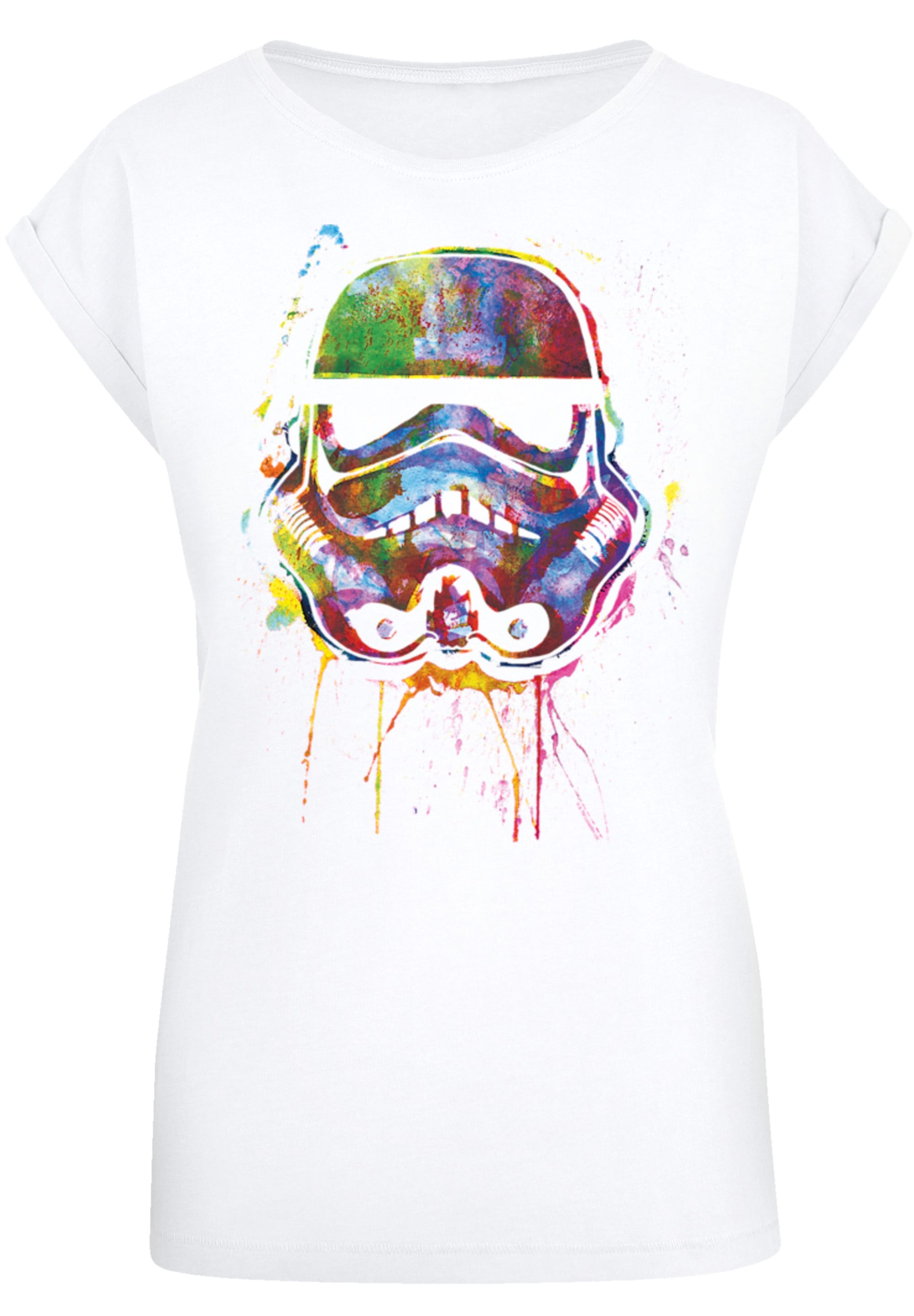 F4NT4STIC T-Shirt »PLUS SIZE Stormtrooper Paint Splats«, Print