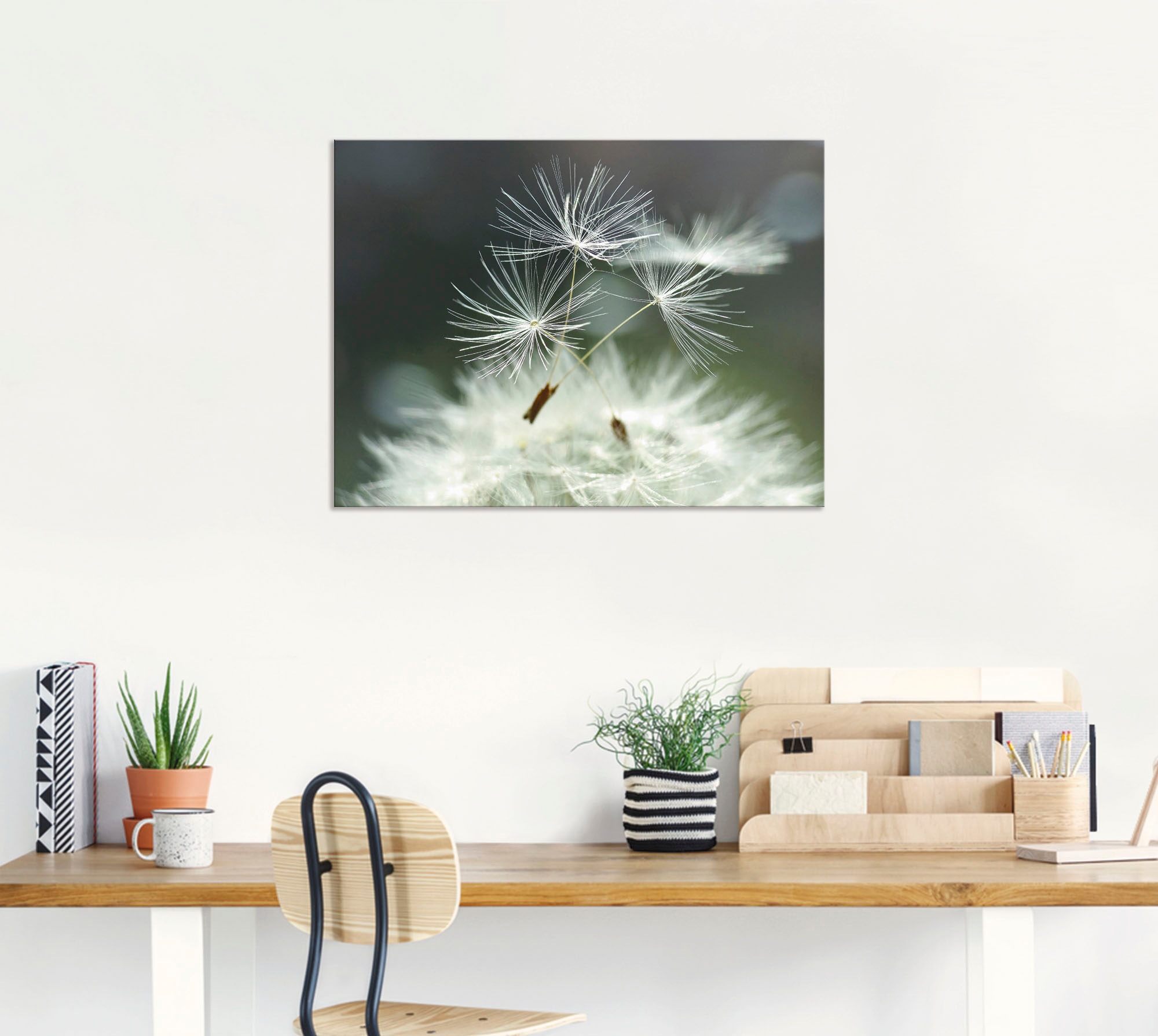 Artland Wandbild »Pusteblume Facility«, Blumen, (1 St.), als Alubild, Outdoorbild, Leinwandbild, Poster, Wandaufkleber