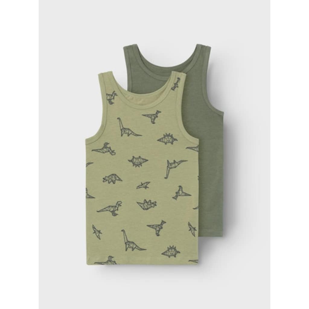 Name It Unterhemd »NMMTANK TOP 2P SAGE DINO NOOS«, (Set, 2 St.)