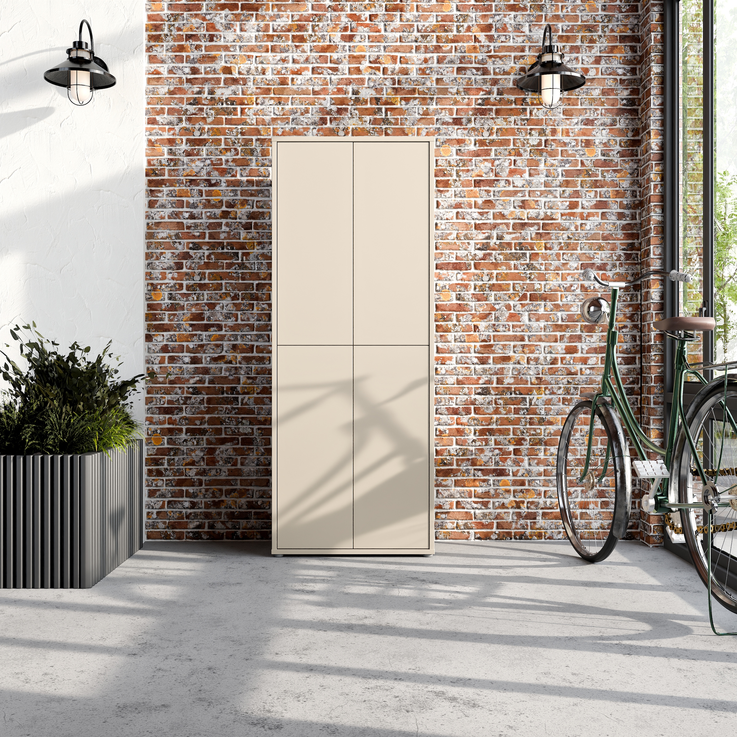 FORTE Schuhschrank »Alice Springs«, (B/H/T 74,5/191,9/34,9 cm), Stauraumschrank, Mehrzweckschrank, Breite 74,5 cm, mit 8 Böden