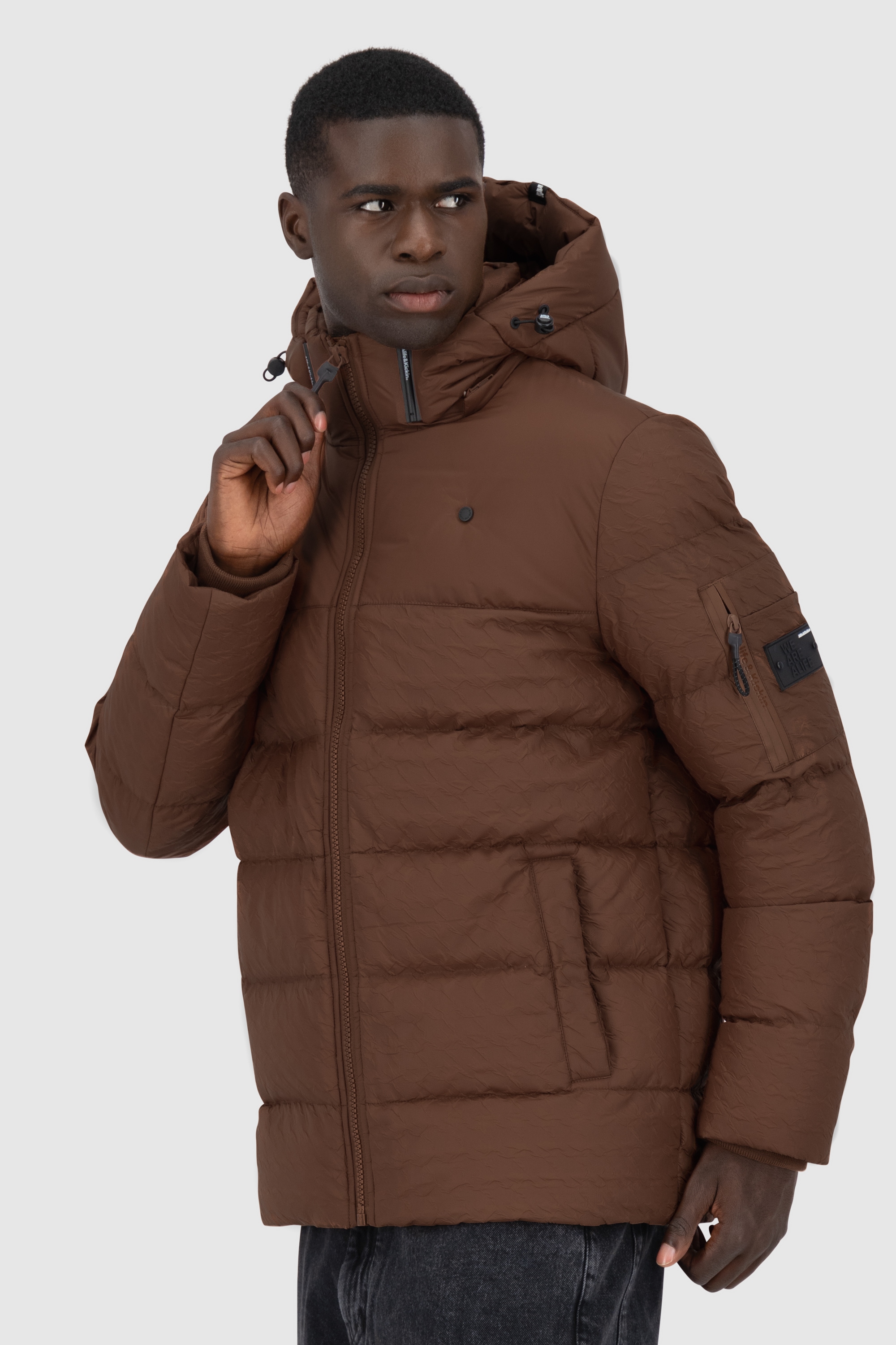 Alife & Kickin Winterjacke »Herren BeatAK A«, Warme gefütterte Herrenwinterjacke mit abnehmbarer Kapuze