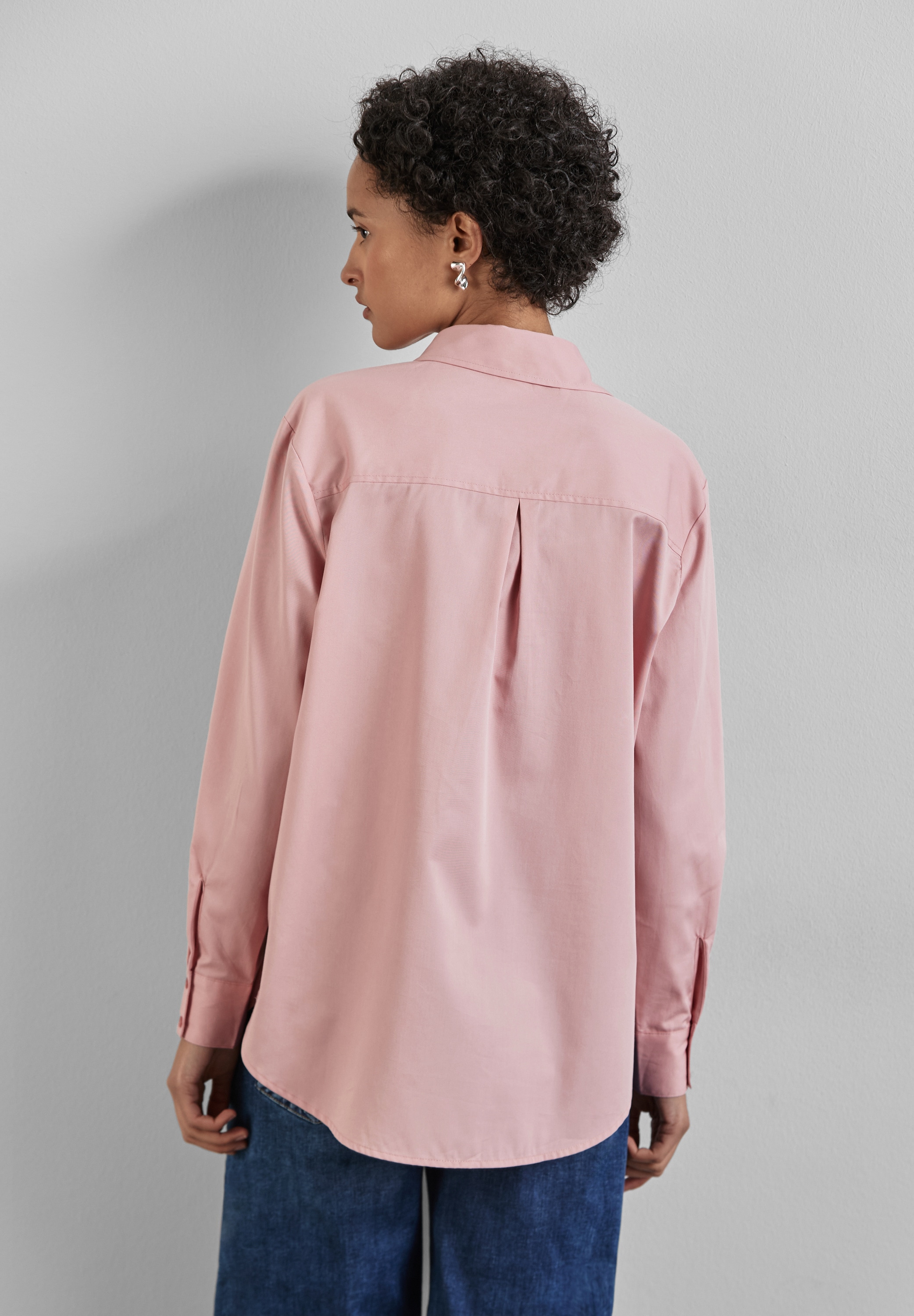STREET ONE Hemdbluse, aus reiner Baumwolle