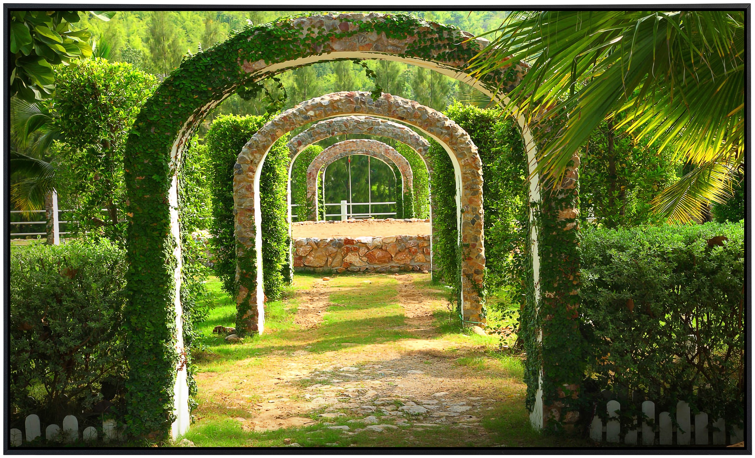 Papermoon Infrarotheizung »Pergola Garten«, sehr angenehme