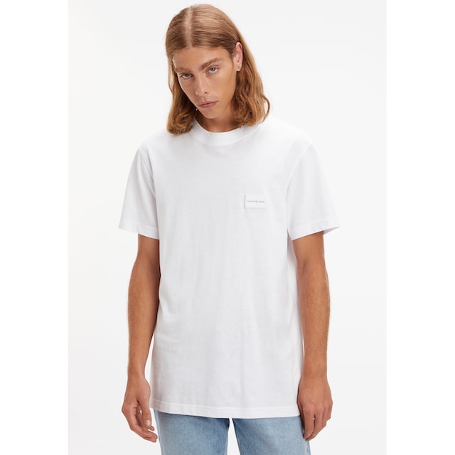 Calvin Klein Jeans T-Shirt »SHRUNKEN BADGE TEE«, mit Calvin Klein Logo-Badge  auf der Brust ▷ bestellen | BAUR
