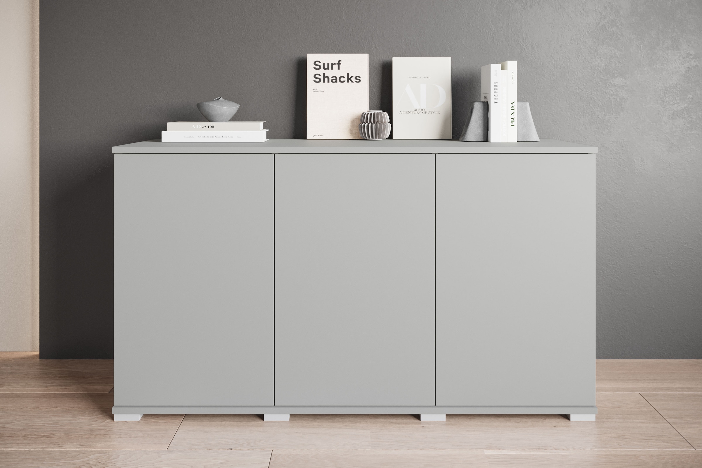OTTO home Sideboard "Kenia, moderne grifflose Kommode mit 3 Türen, Breite 1 günstig online kaufen