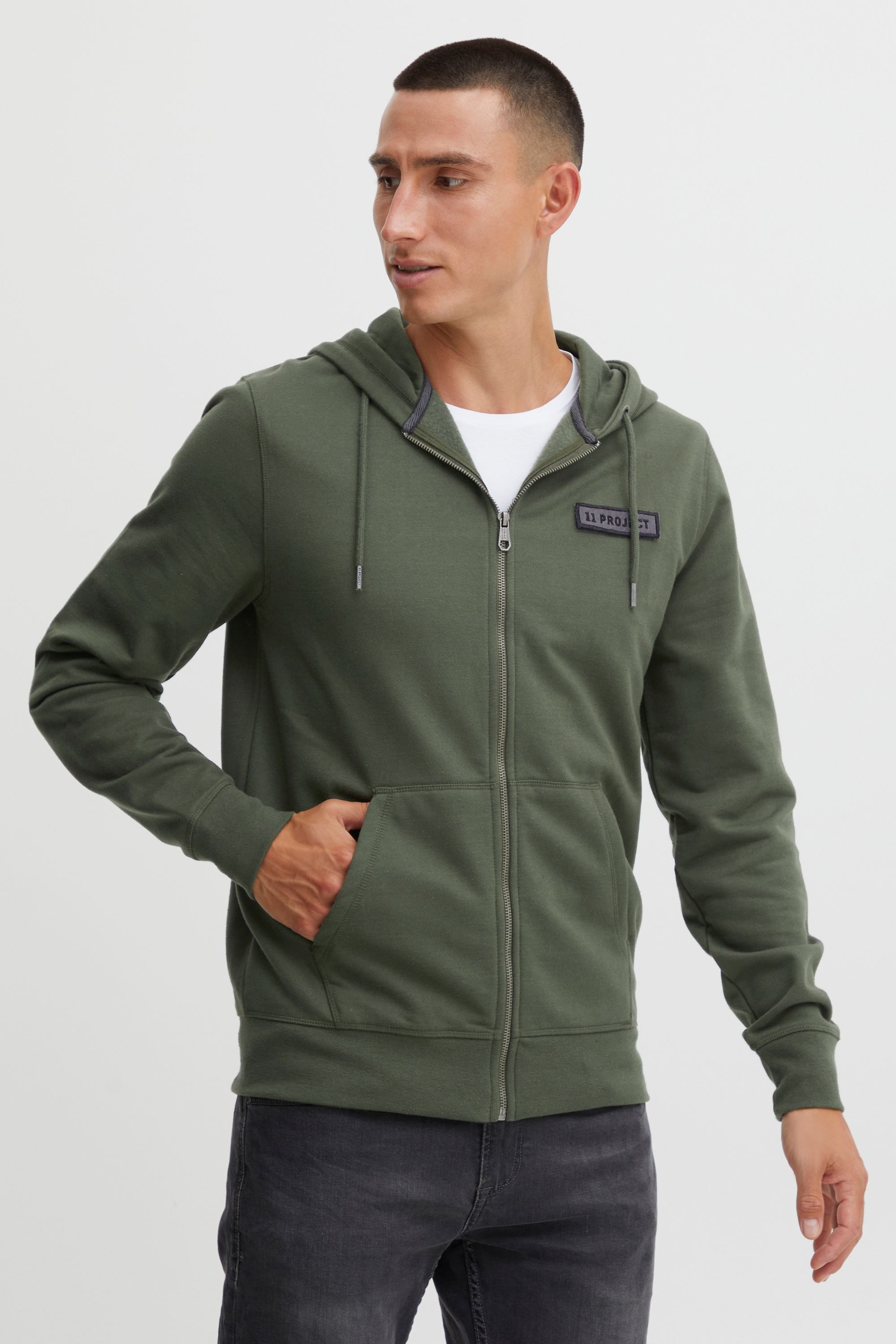 11 Project Funktions-Kapuzensweatjacke "Strickjacke PRSidney" günstig online kaufen