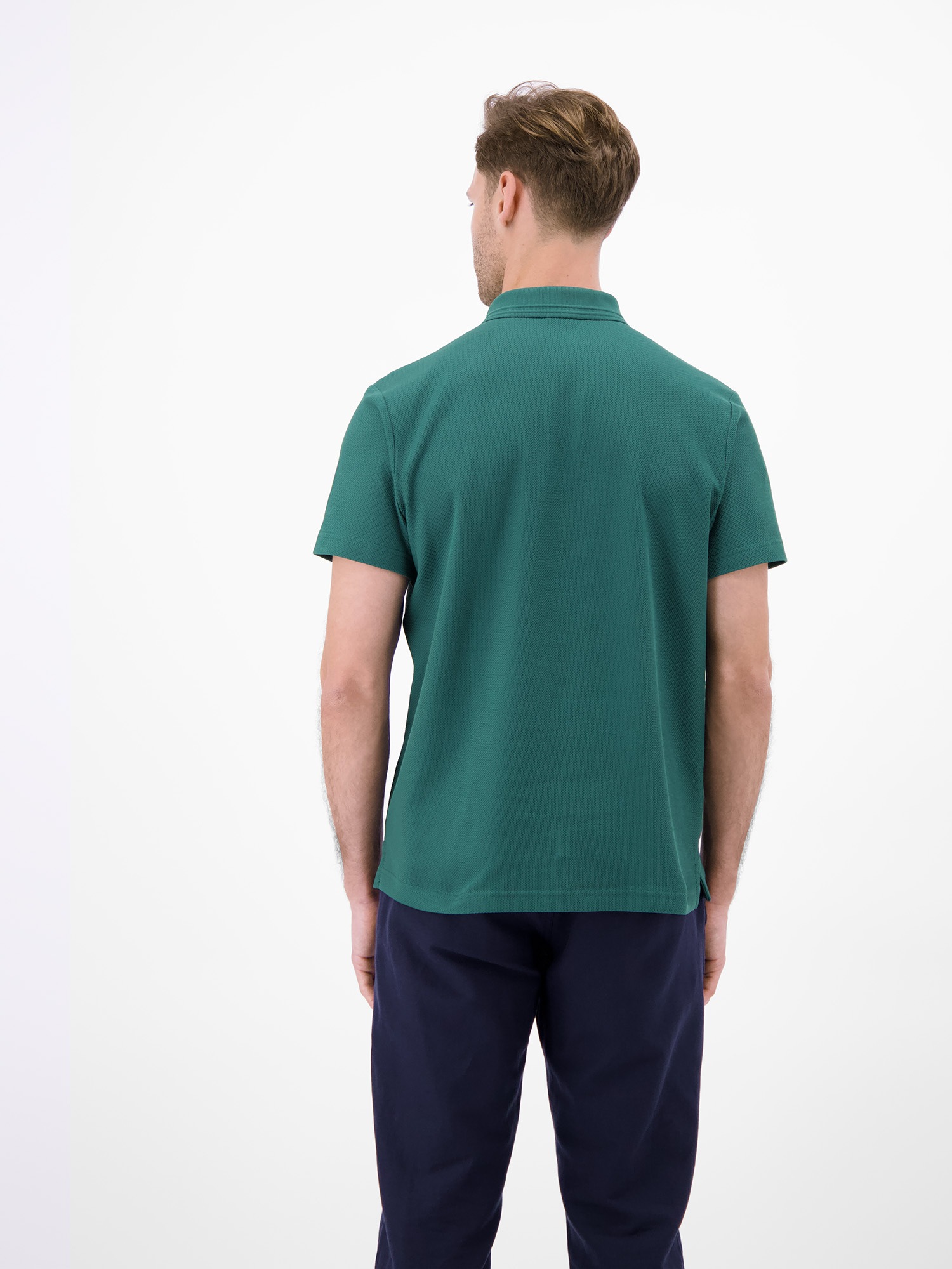 LERROS Poloshirt "Poloshirt mit Waffelstruktur aus 100 % Baumwolle" günstig online kaufen