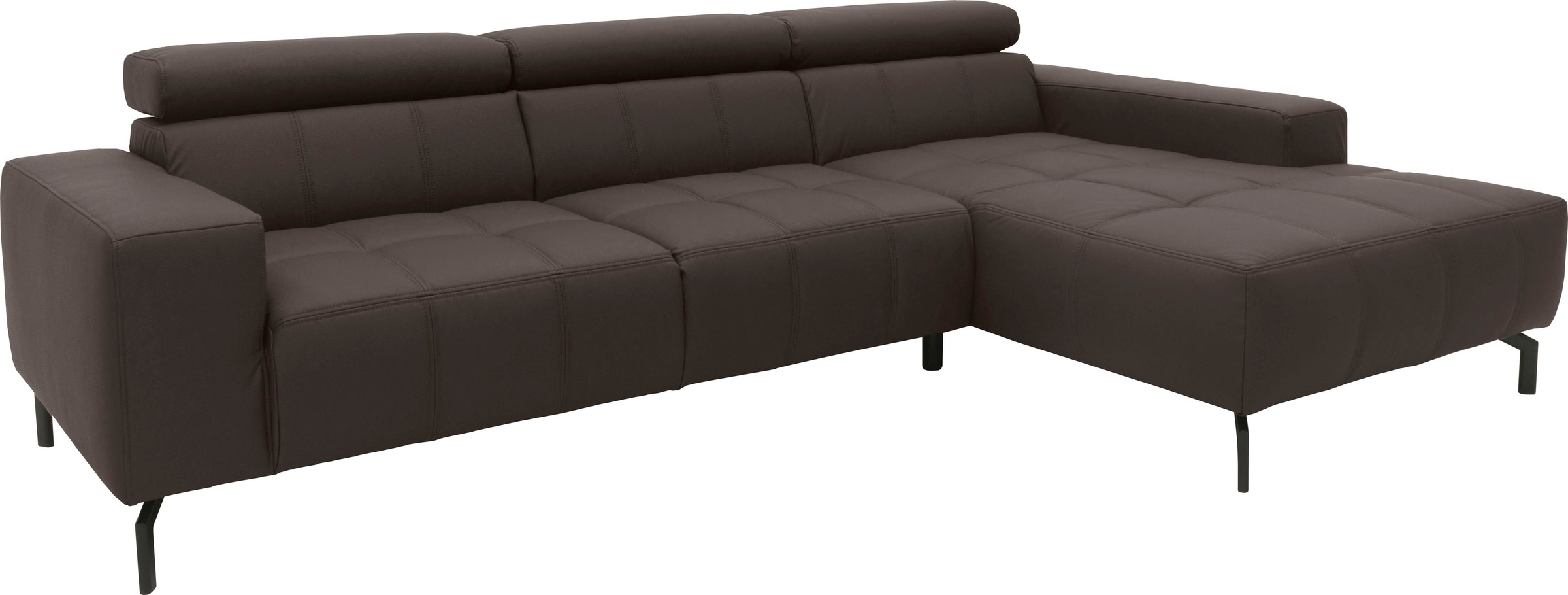 DOMO collection Ecksofa "Cunelli tolle Sitznähte als Designelement, fester günstig online kaufen