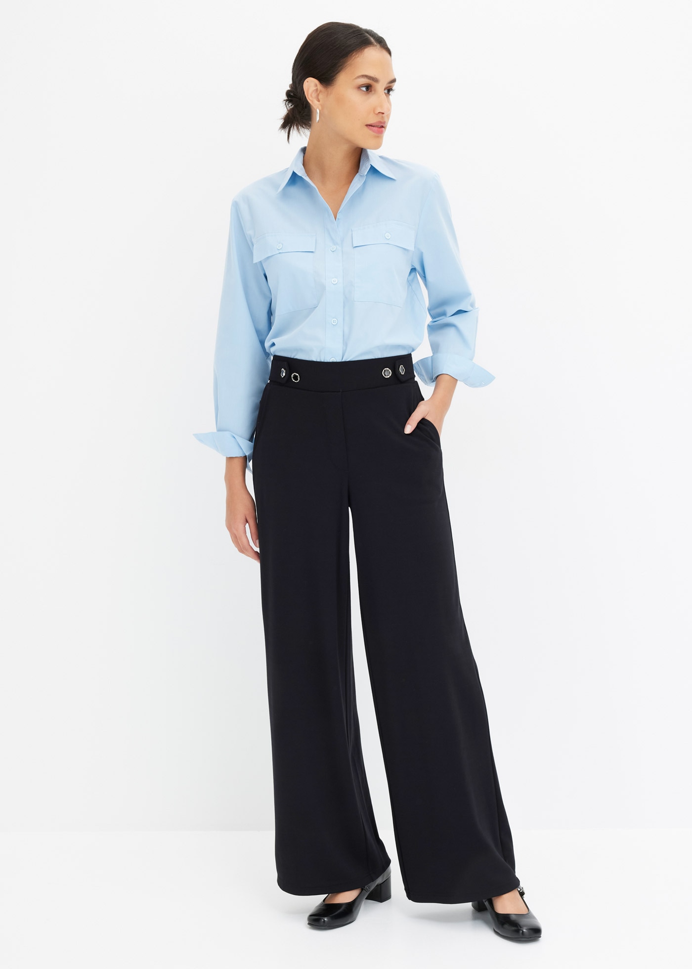 bonprix Jerseyhose  aus Viskose, mit elastischem Anteil, regular fit