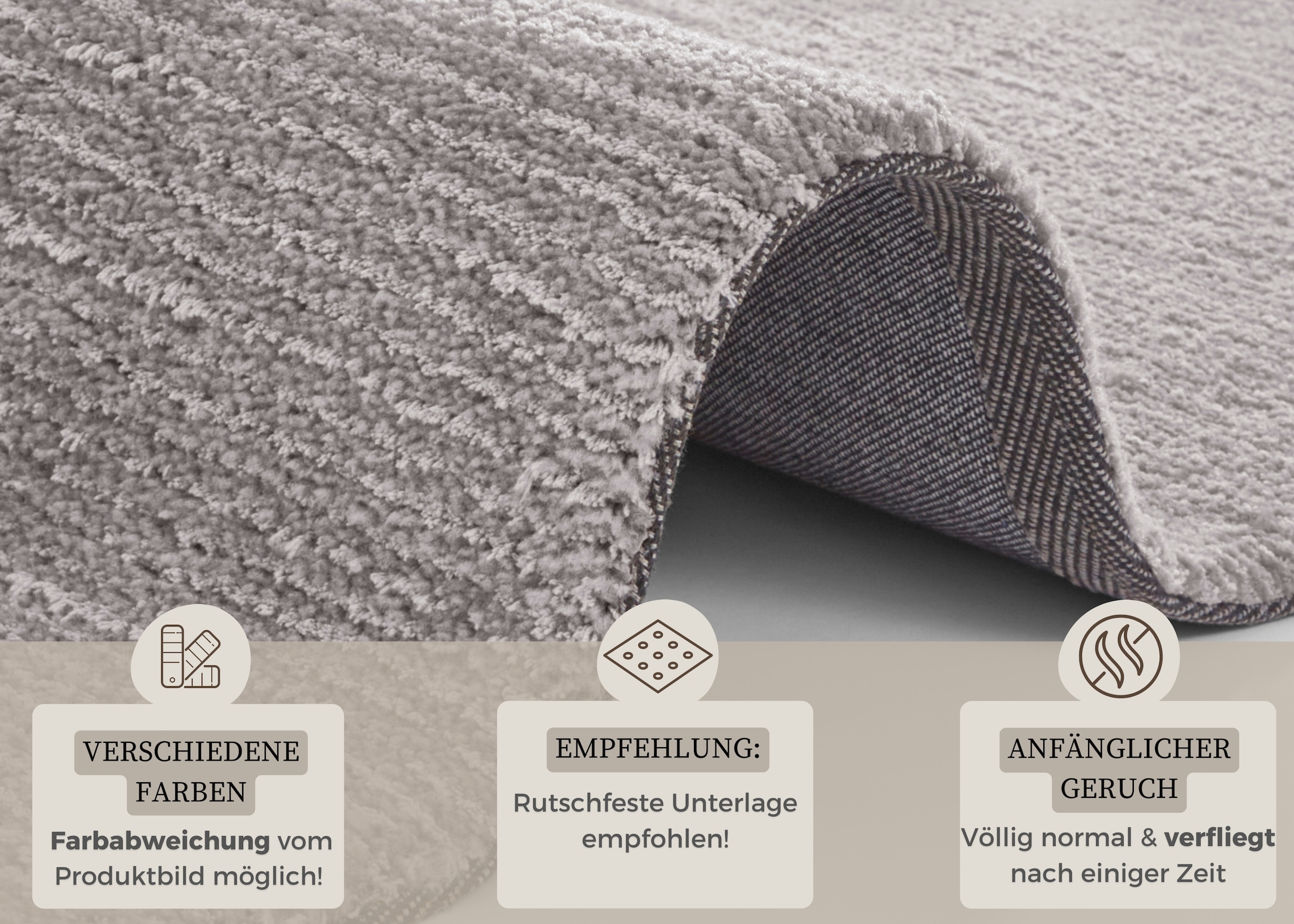 HANSE Home Teppich »Supersoft«, rechteckig, 10 mm Höhe, Kurzflor, Läufer Modern, Einfarbig, Wohnzimmer, Schlafzimmer