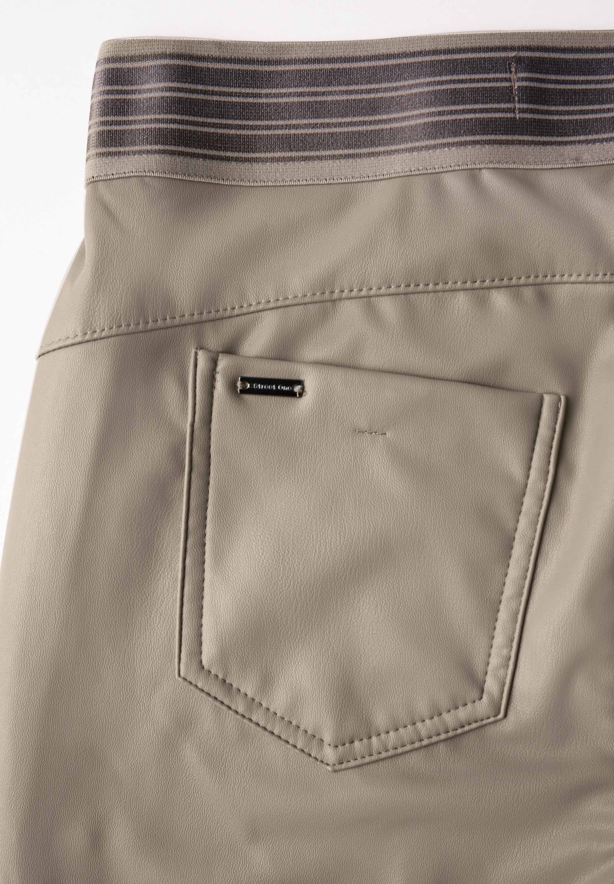 STREET ONE Lederhose, High Waist