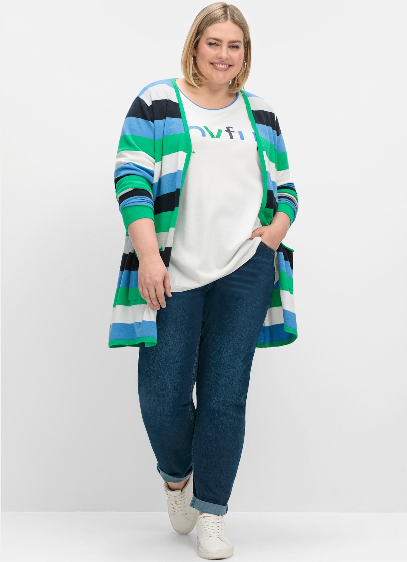 Sheego Stretch-Jeans 1 Stk. tlg. günstig online kaufen