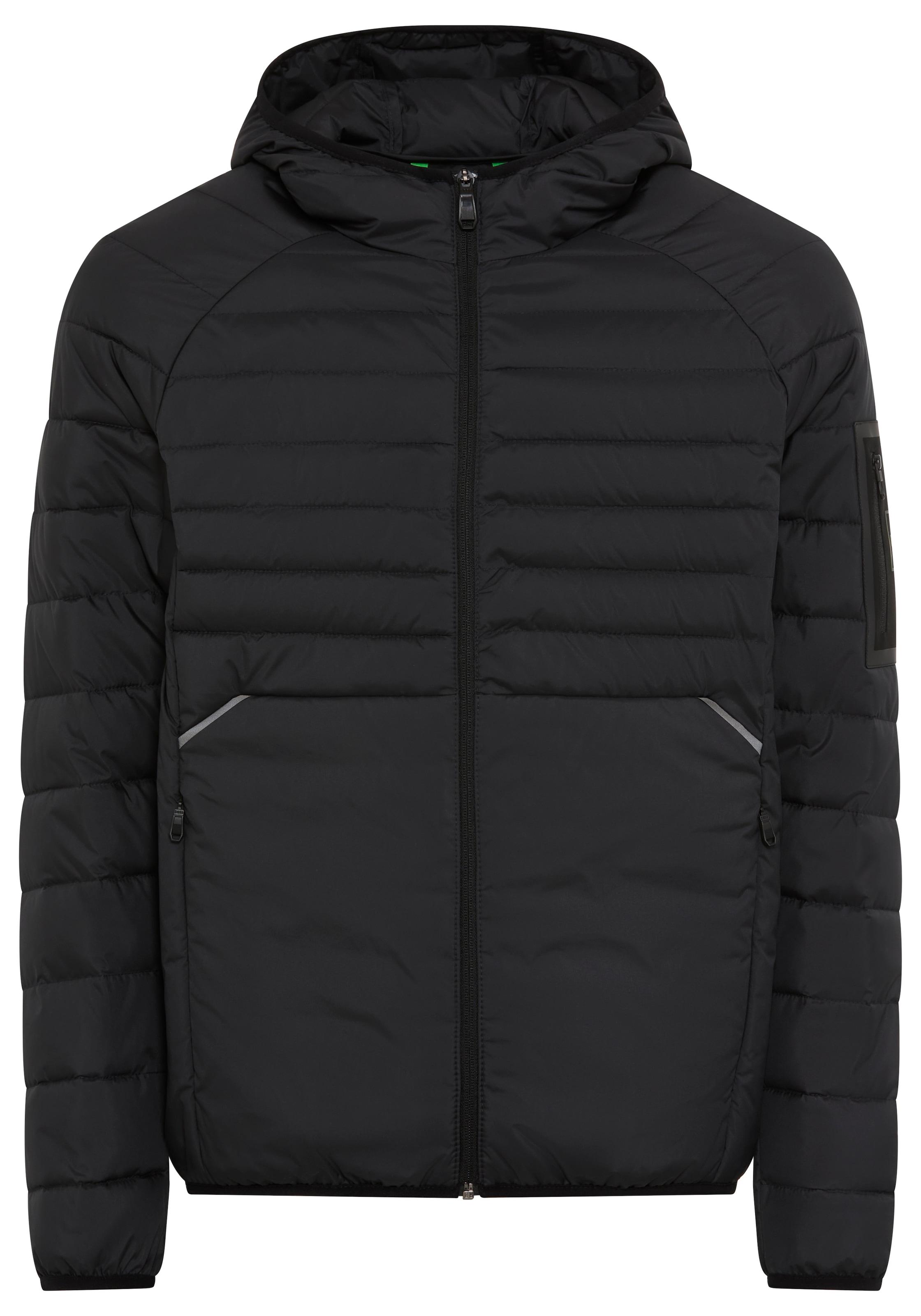 BOSS GREEN Steppjacke, mit Kapuze, Kapuze, Regular Fit, reflektierende Deta günstig online kaufen