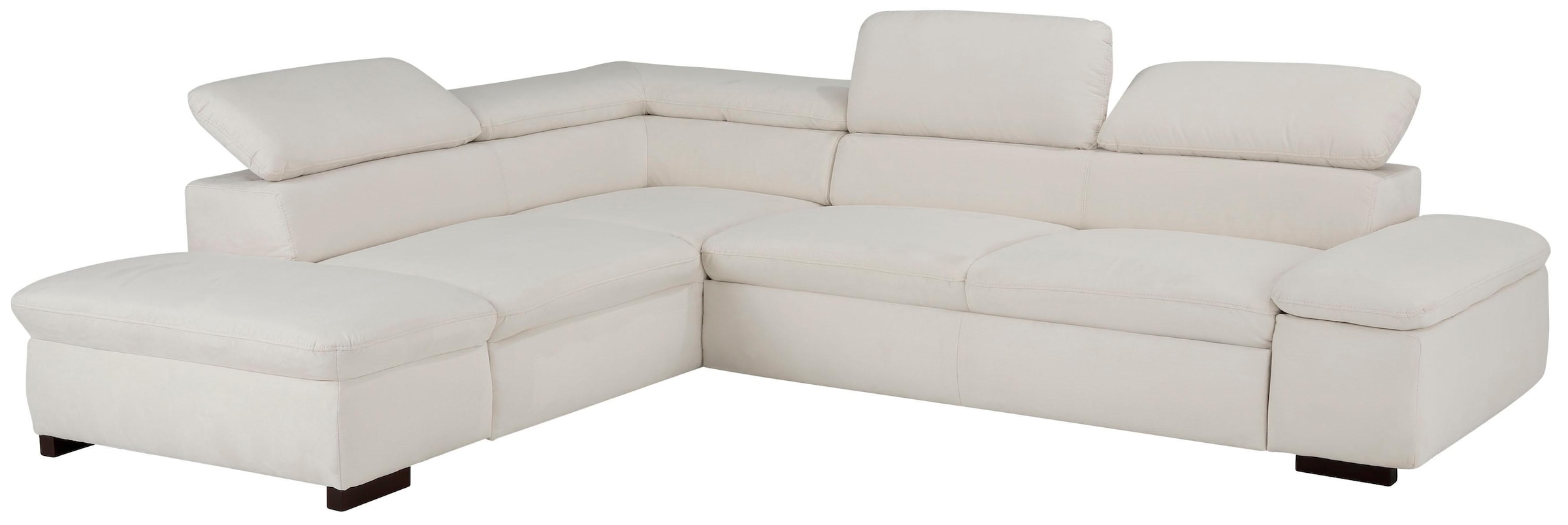 Home affaire Ecksofa »Alberto L-Form«, mit Kopfteilverstellung, wahlweise mit Bettfunktion