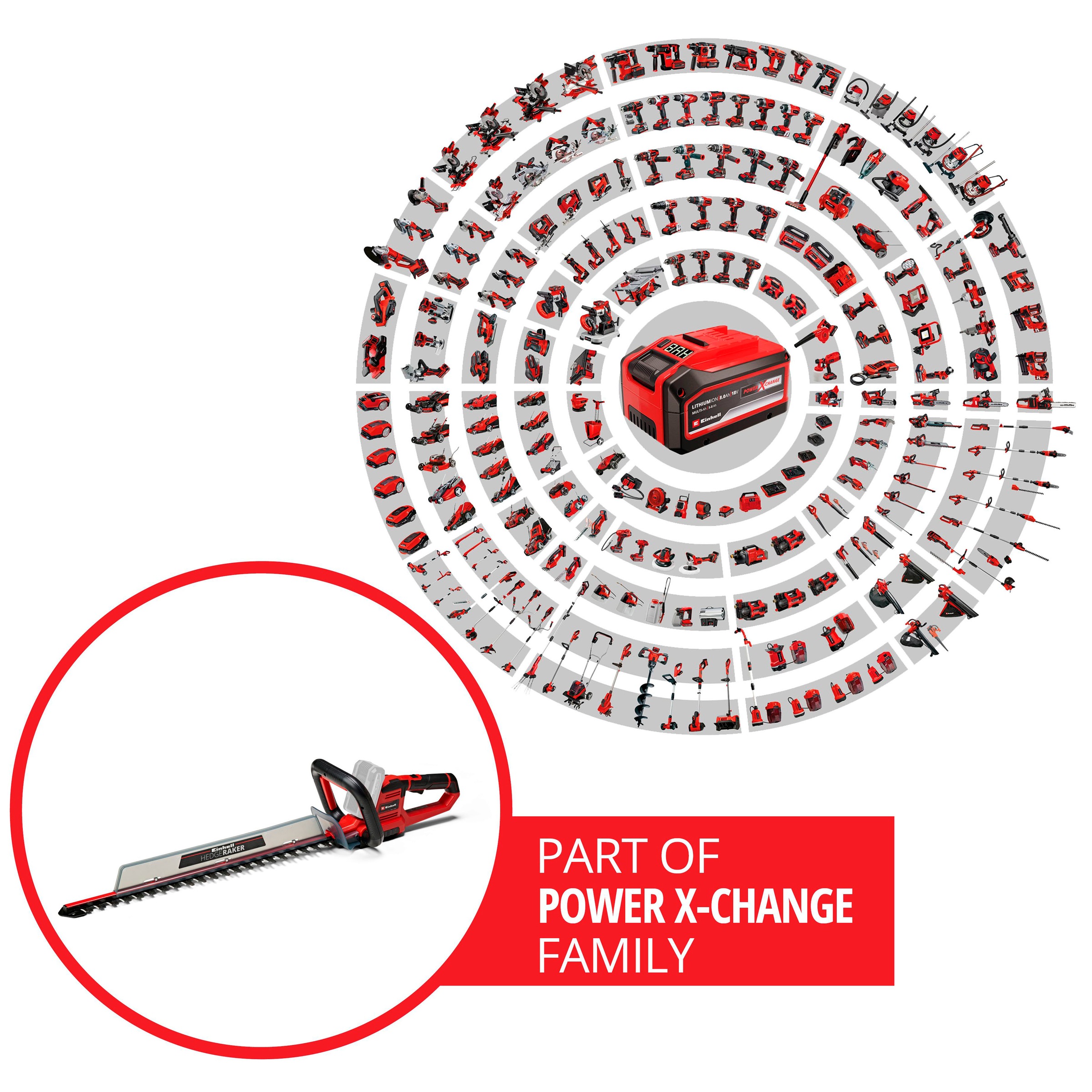 Einhell Akku-Heckenschere »GE-CH 18/60 Solo«, 60 cm Schnittlänge, ohne Akku und Ladegerät