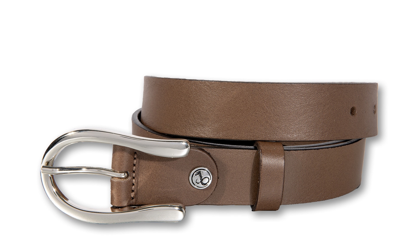 Silbergift Ledergürtel "Ledergürtel mit eleganter Silberschließe in Hufeise günstig online kaufen