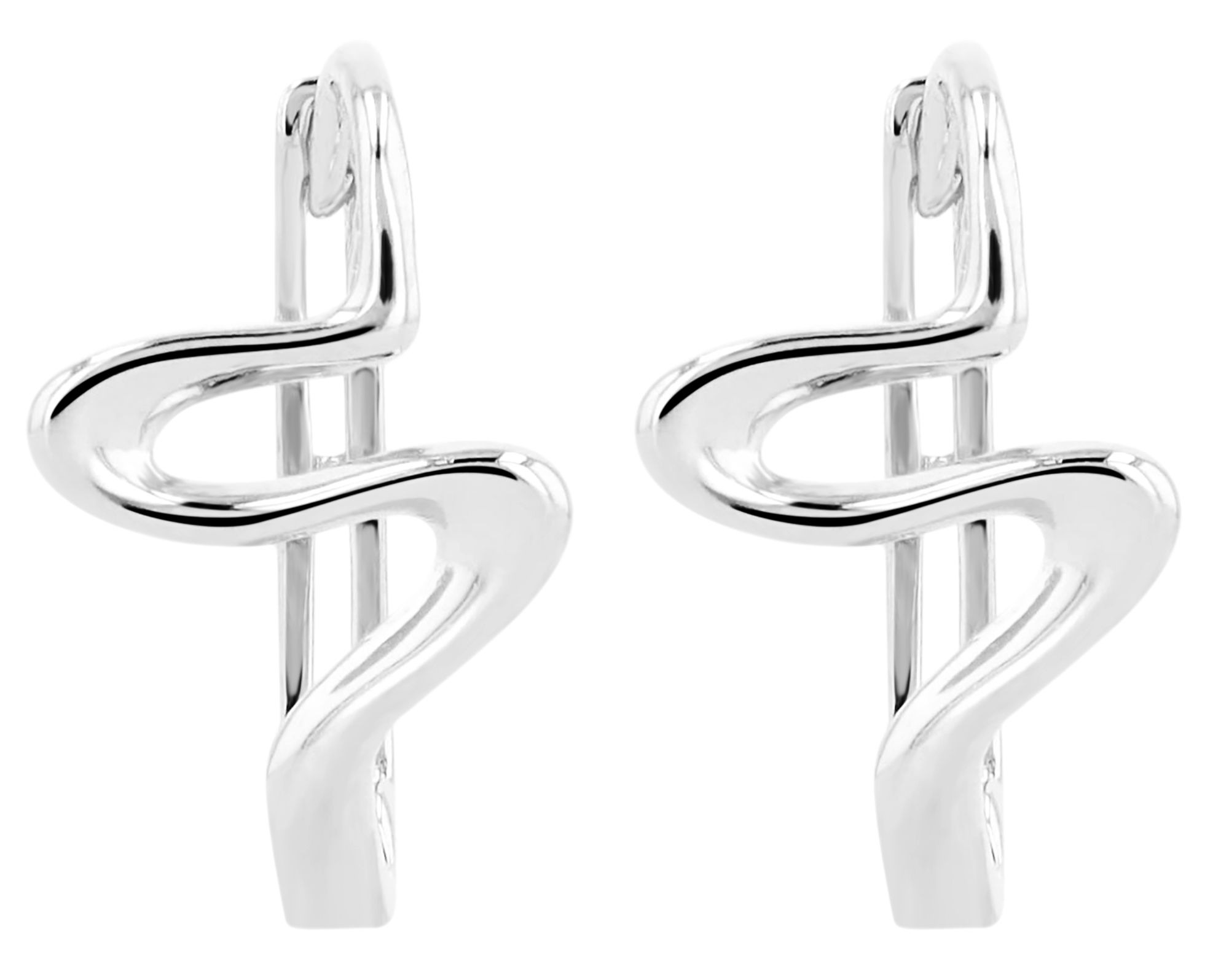 Adelia´s Klappcreolen »Damen Ohrringe – Klappcreole aus 925 Silber« Ideal zum Verschenken – schlicht und stilvoll