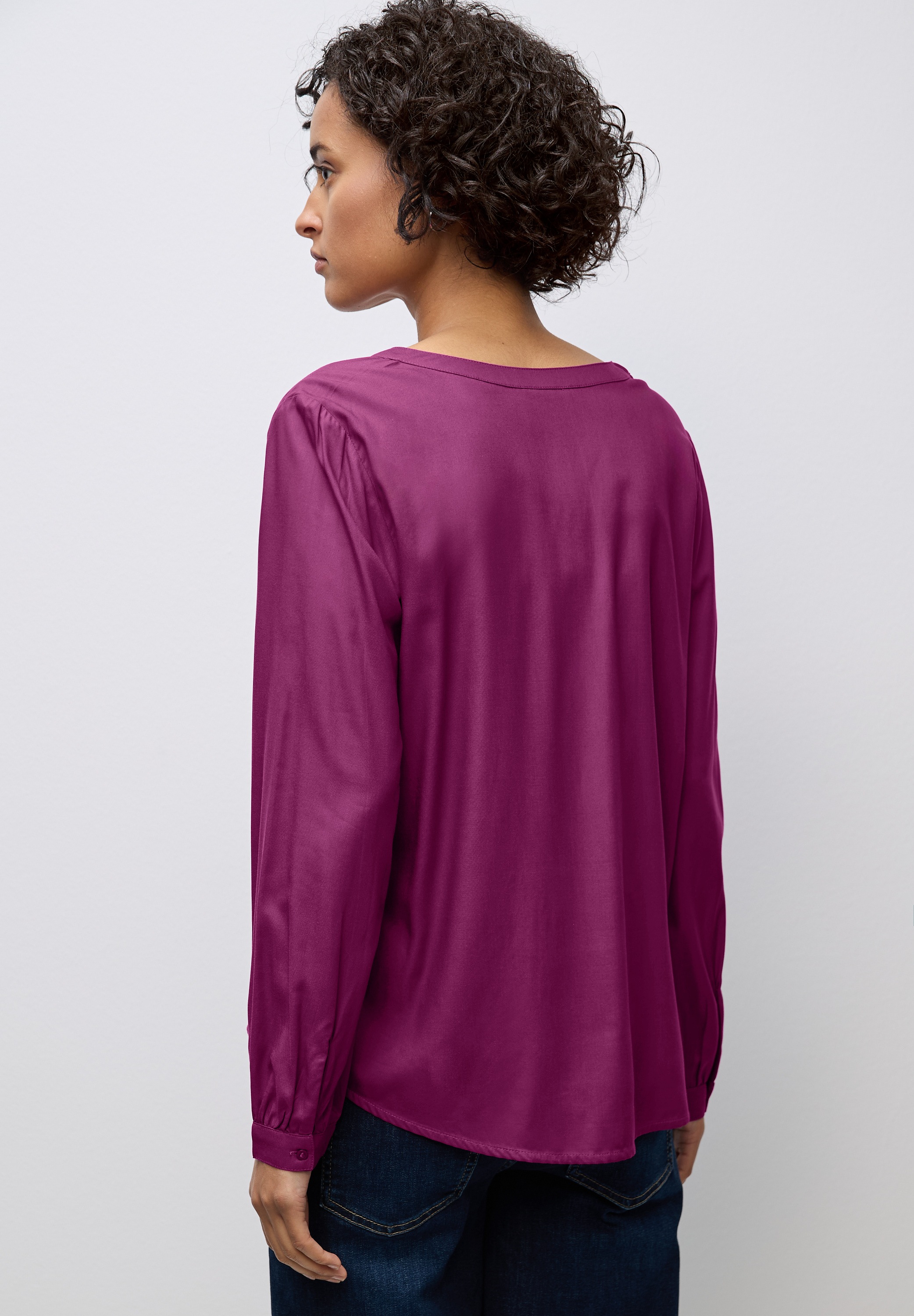 STREET ONE Langarmbluse aus softer Viskose günstig online kaufen