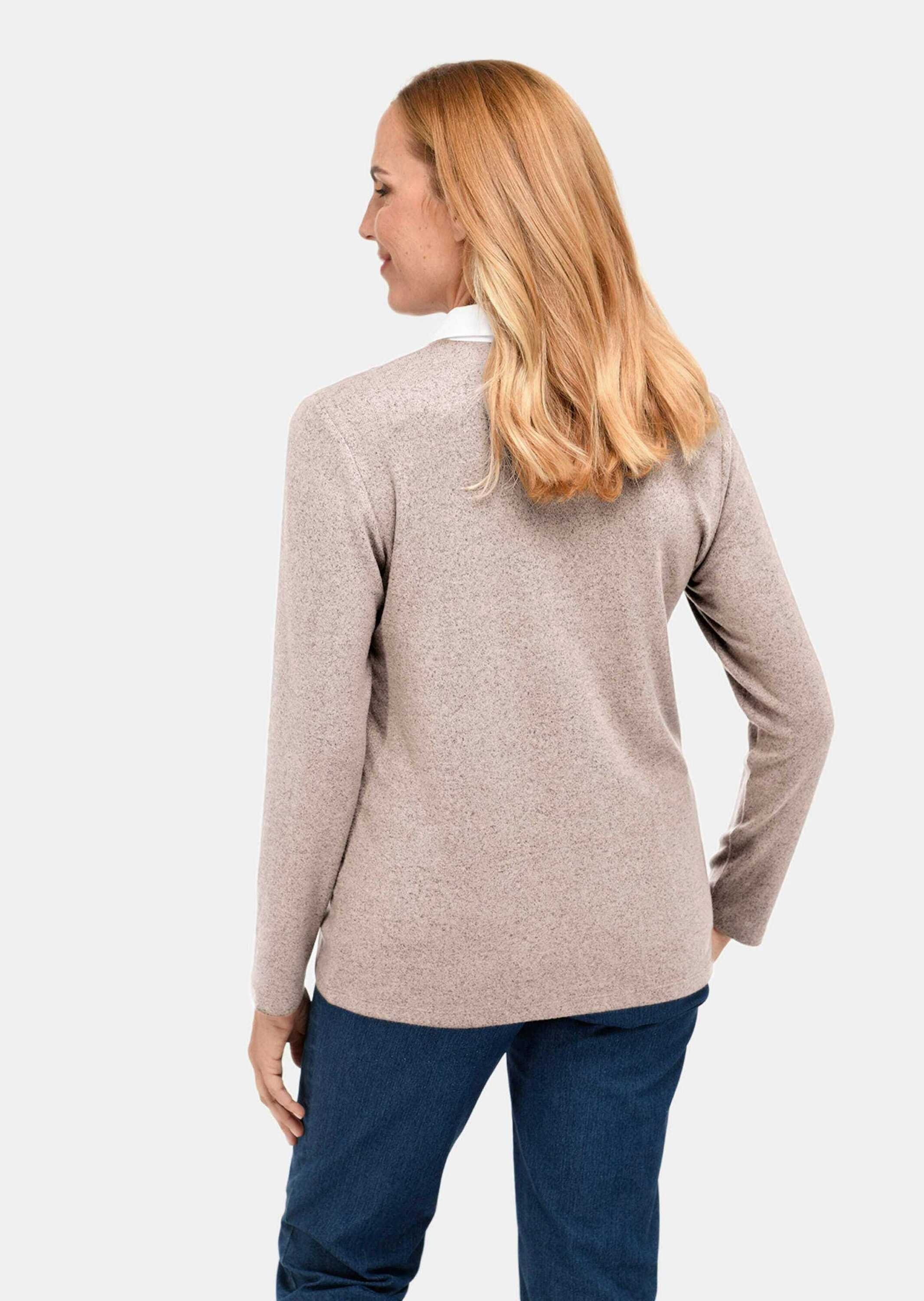 GOLDNER Poloshirt »Poloshirt Thermopoloshirt mit flauschiger Innenseite und Baumwollkragen«