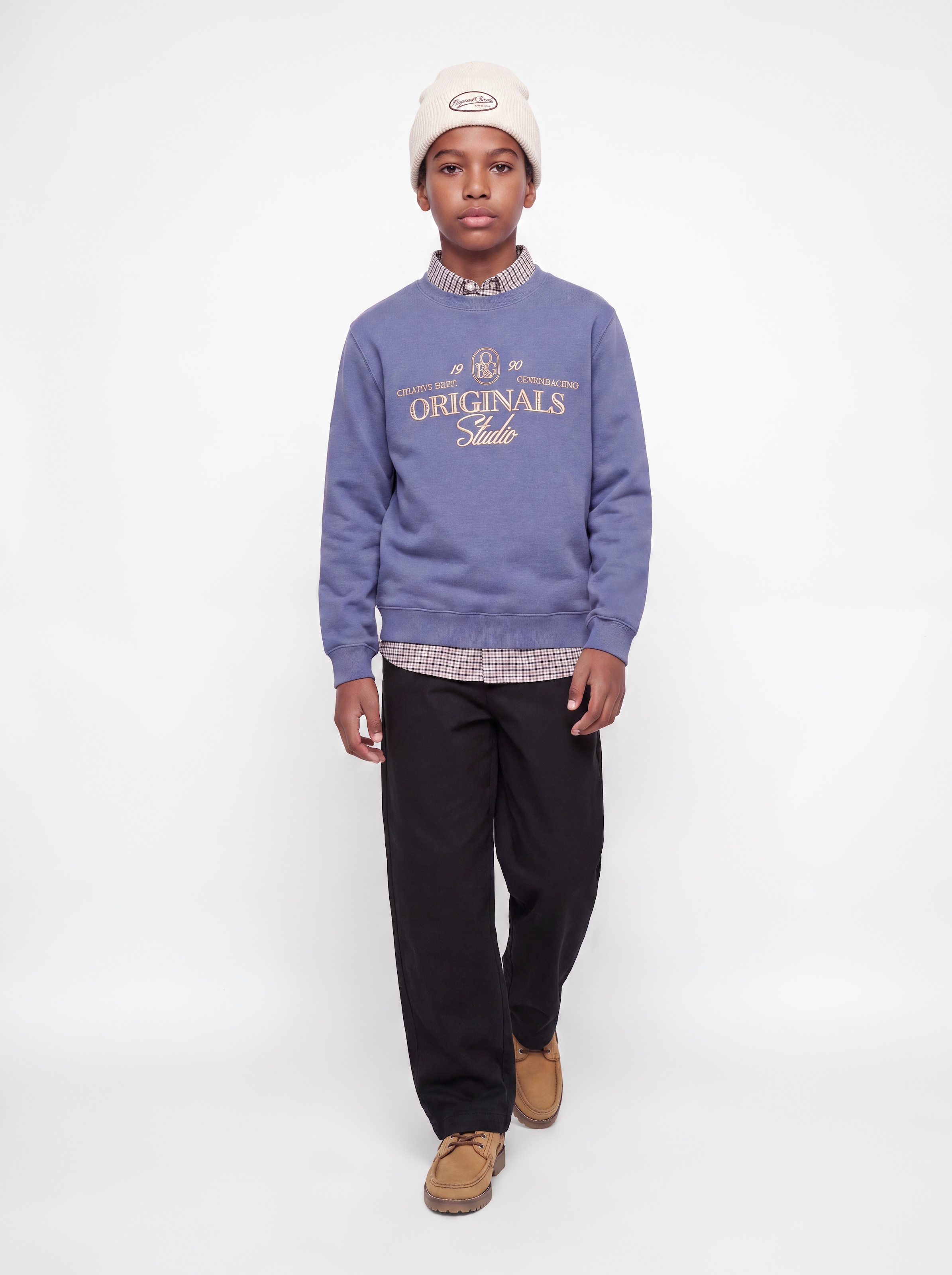 Jack & Jones Junior Schlupfhose »JPSTEVAN ELVARO JOGGER SN JNR«  Baumwolle, mit hoher Taille
