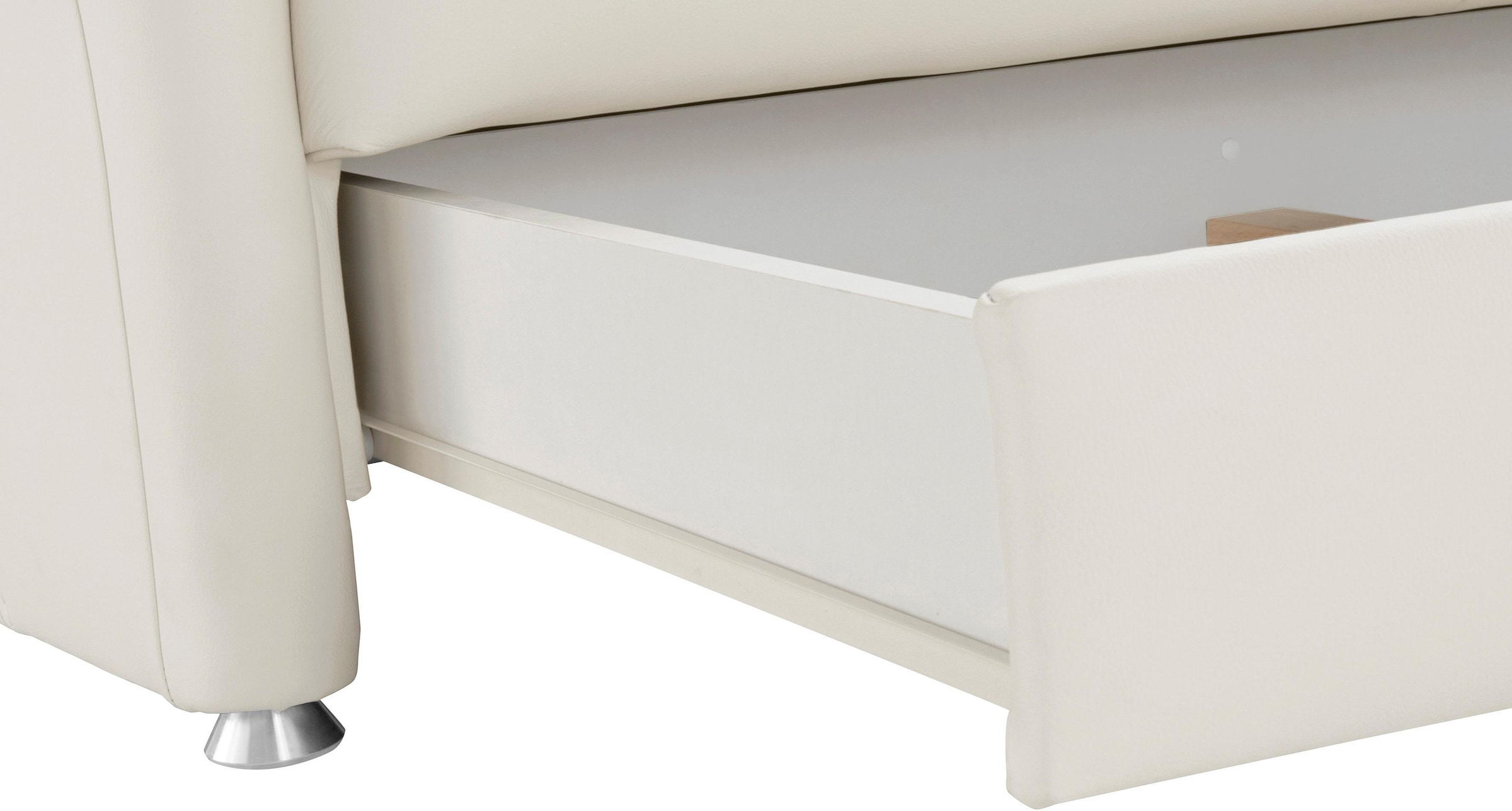 Places of Style Ecksofa »Sardinien L-Form«, mit Kopfteilverstellung, wahlweise mit Bettfunktion