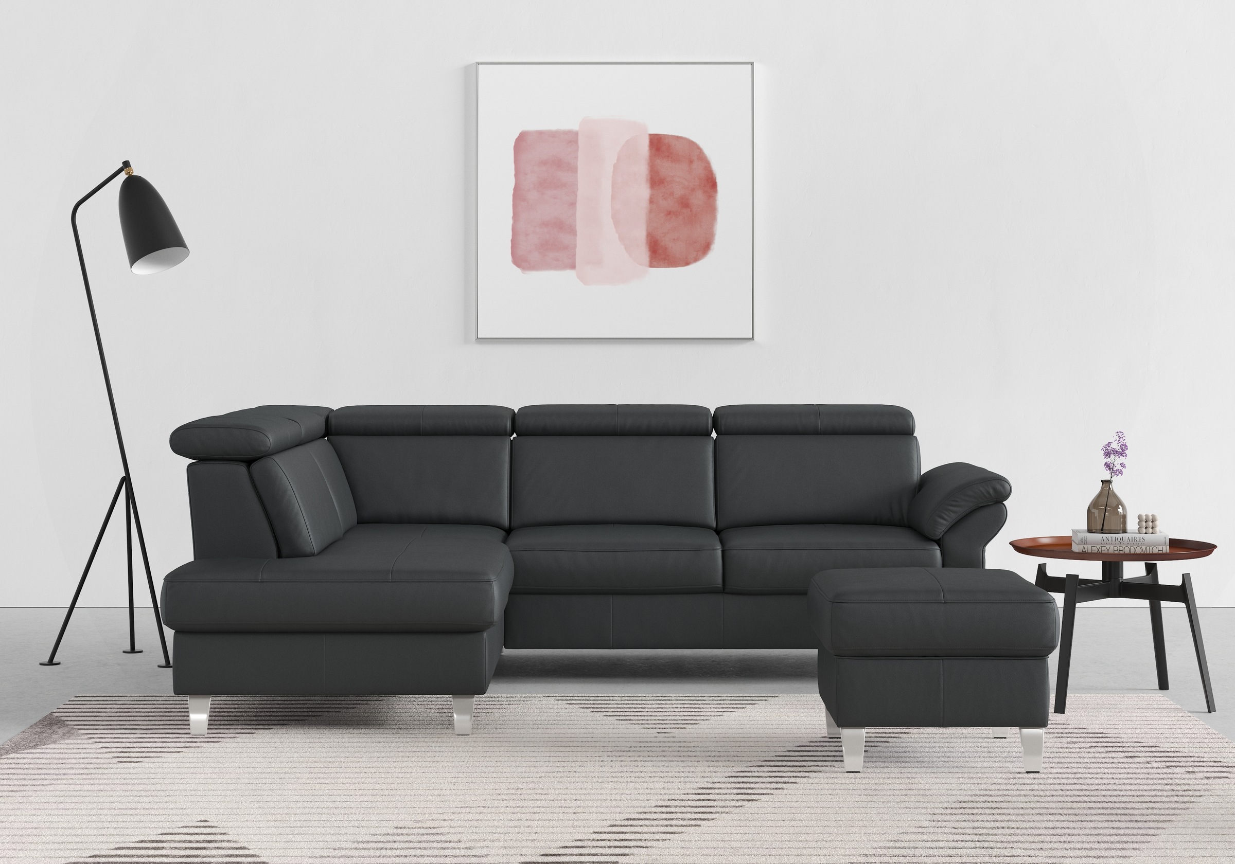 sit&more Ecksofa, inklusive Kopfteilverstellung, wahlweise mit Bettfunktion und Bettkasten