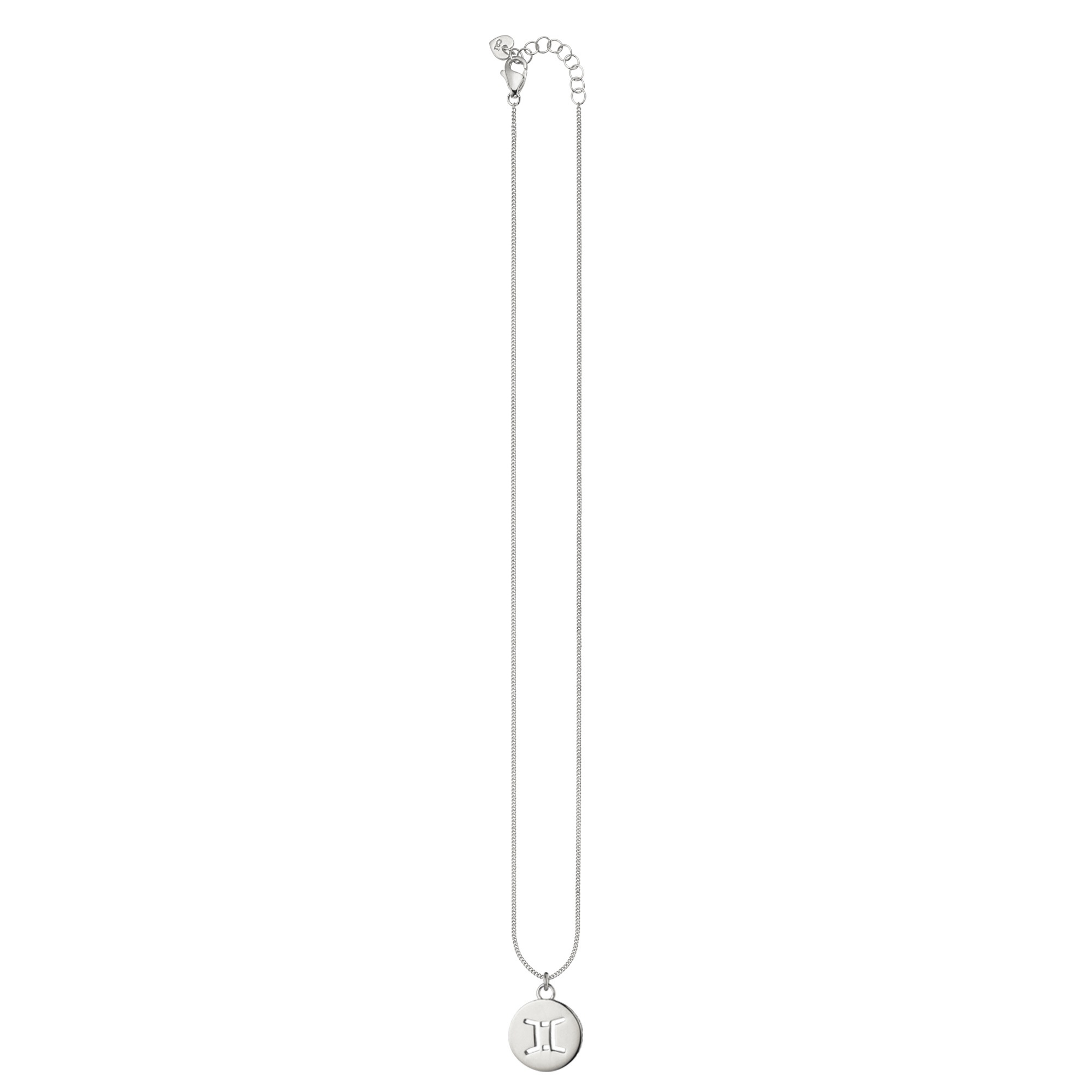 CAÏ Kette mit Anhänger »Zwilling Sternzeichen 925/- Sterling Silber rhodiniert«