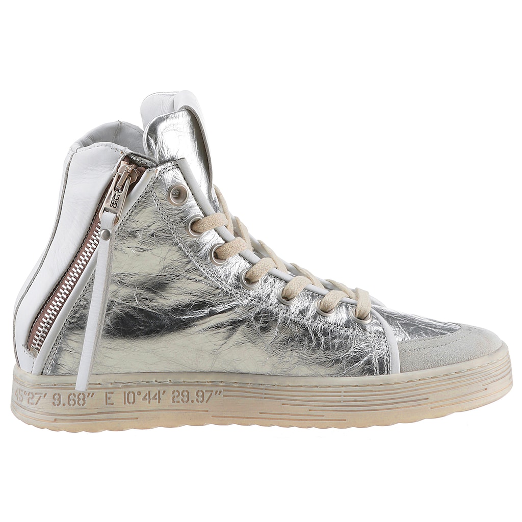 A.S.98 Sneaker »Combi 3 Ice«, Plateau, High Top-Sneaker, Schnürschuh, seitliche Stern-Applikation