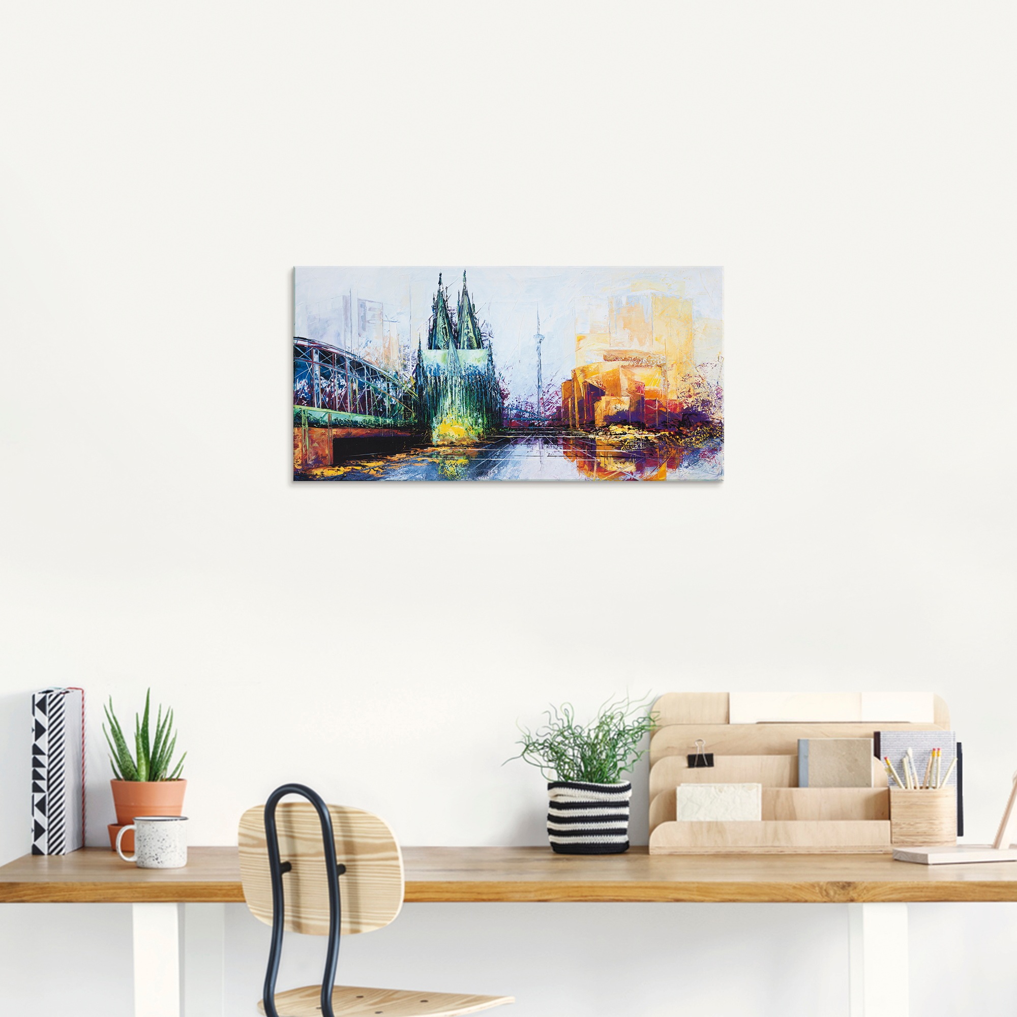 Artland Glasbild »Köln Skyline«, Deutschland, (1 St.), in verschiedenen Größen