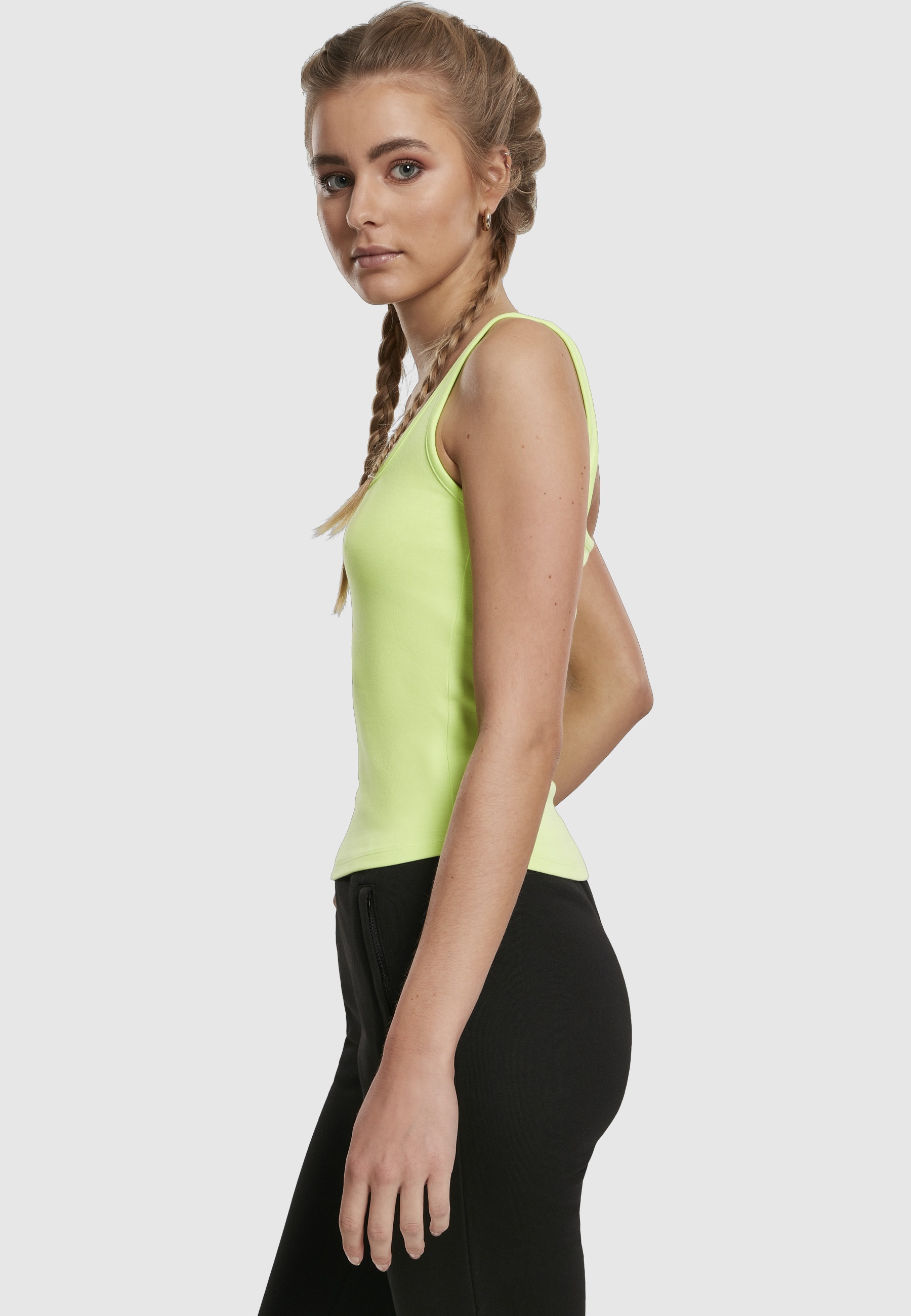 URBAN CLASSICS Yoga & Relax Shirt »Urban Classics Damen Ladies Wide Neck Top« 1 Stk.