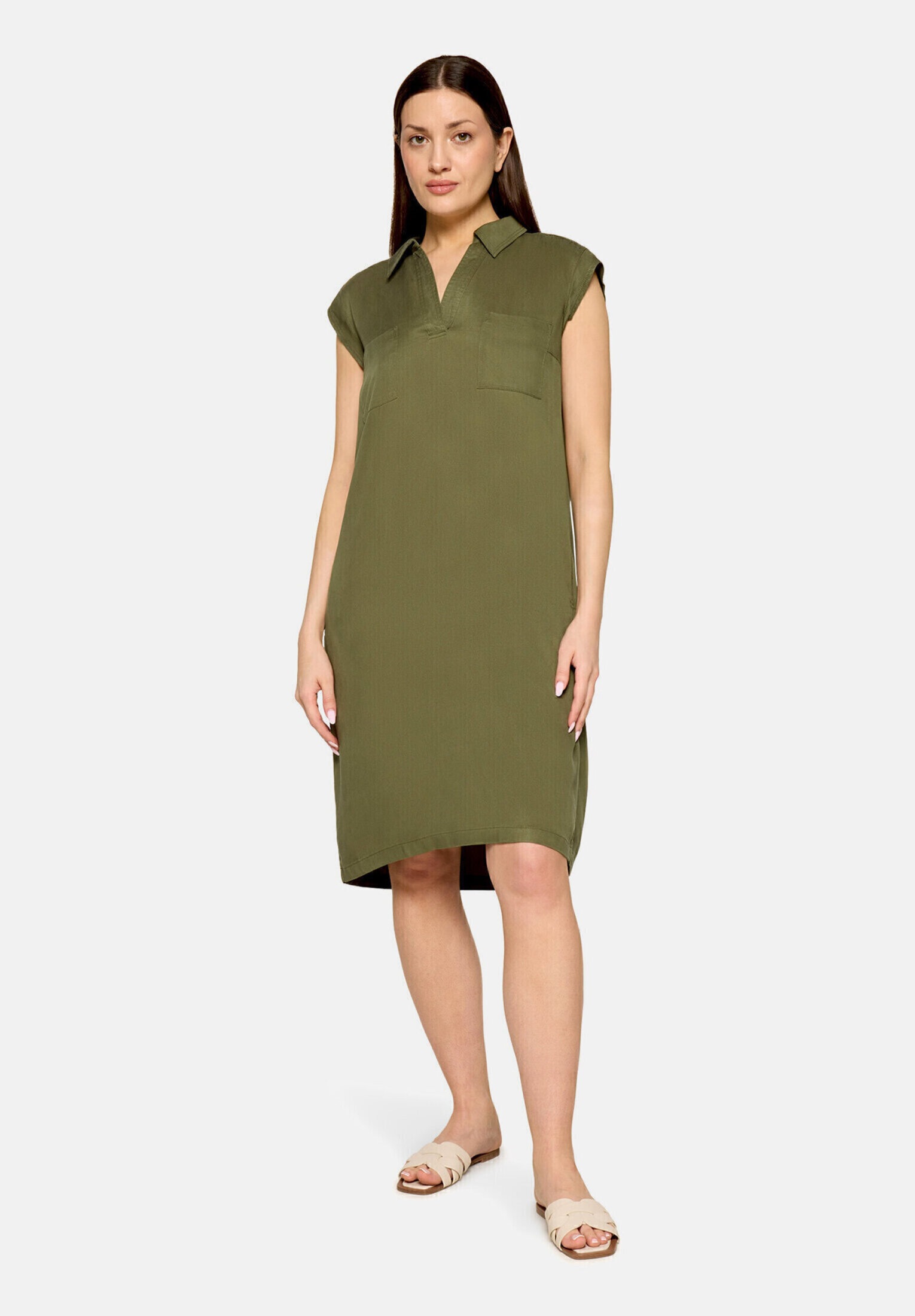 Cartoon Druckkleid »Damen mit Kragen« Ohne Tasche