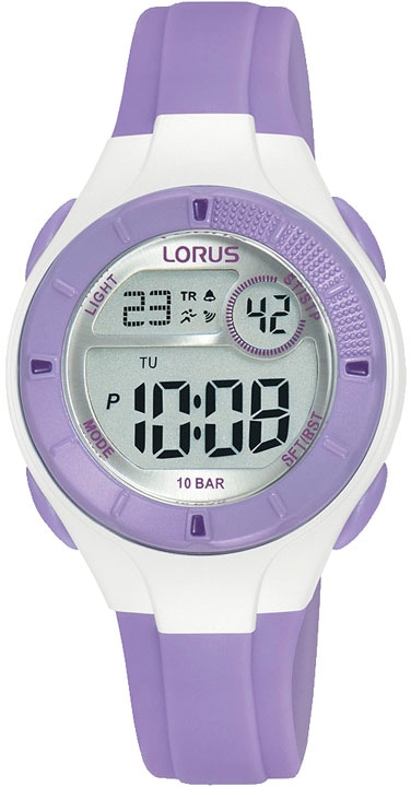 LORUS Chronograph »R2347PX9«, Armbanduhr, Quarzuhr, Kinderuhr, Digitalanzeige, ideal als Geschenk