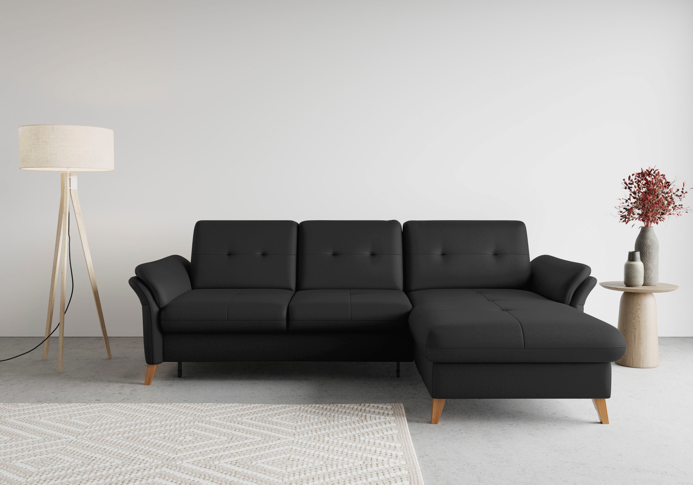 sit&more Ecksofa "Göteborg", Sitztiefenverstellung und Federkern, wahlweise günstig online kaufen