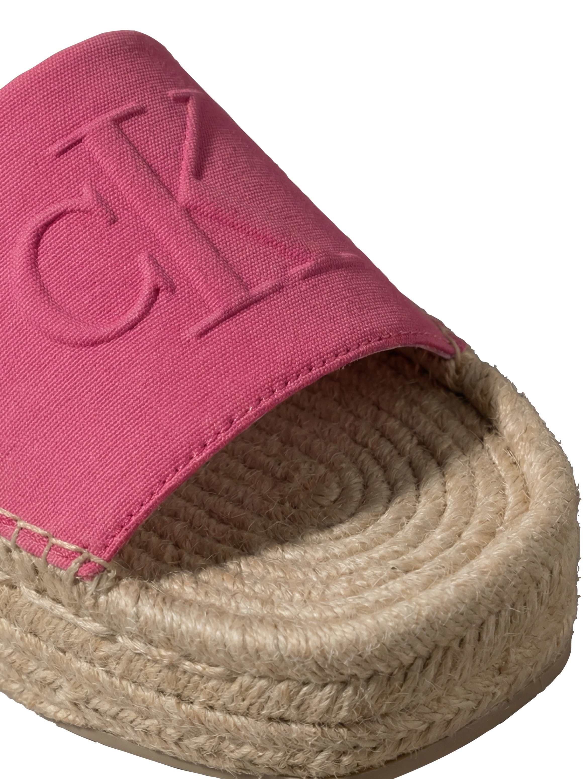Calvin Klein Pantolette »FLATF ESPA NEOP MG«  Sommerschuh, Strandschuh mit Plateau, schmale Form