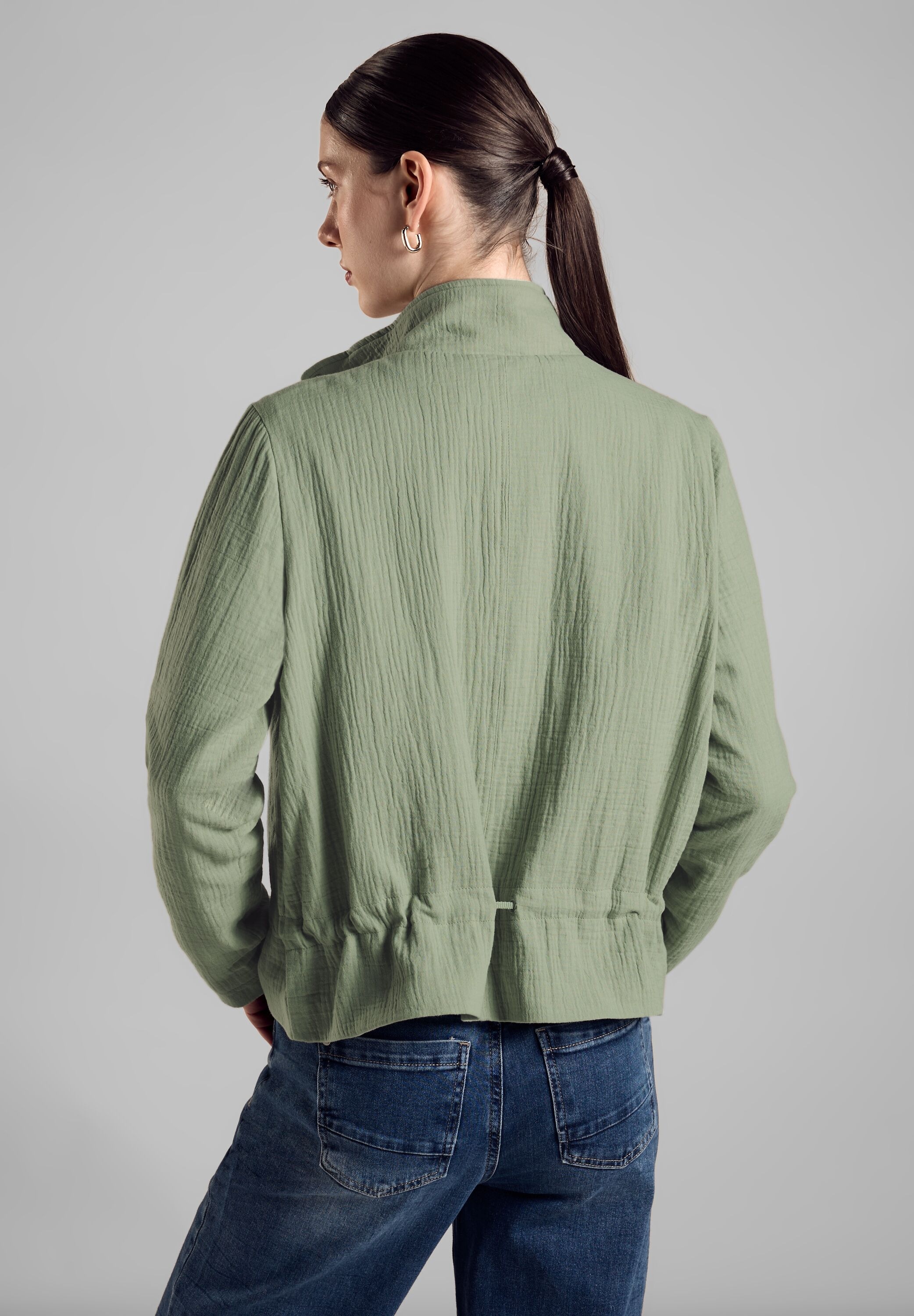 STREET ONE Kurzjacke, ohne Kapuze, mit Stehkragen