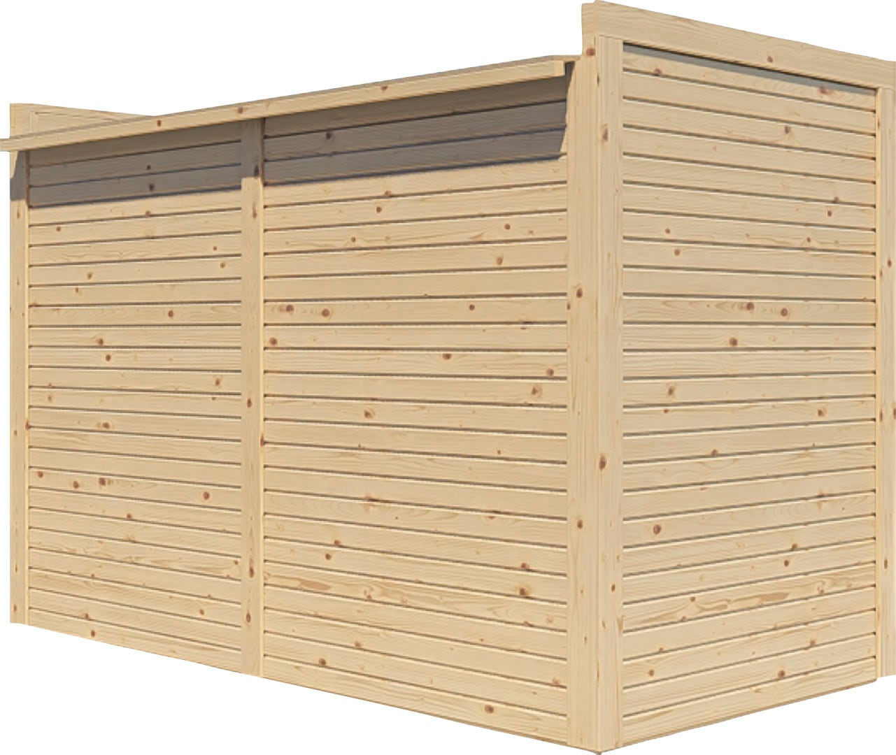 KONIFERA Fahrradbox »Bike Box«, (Komplett-Set), aus Fichte, BxTxH: 207x103x143 cm