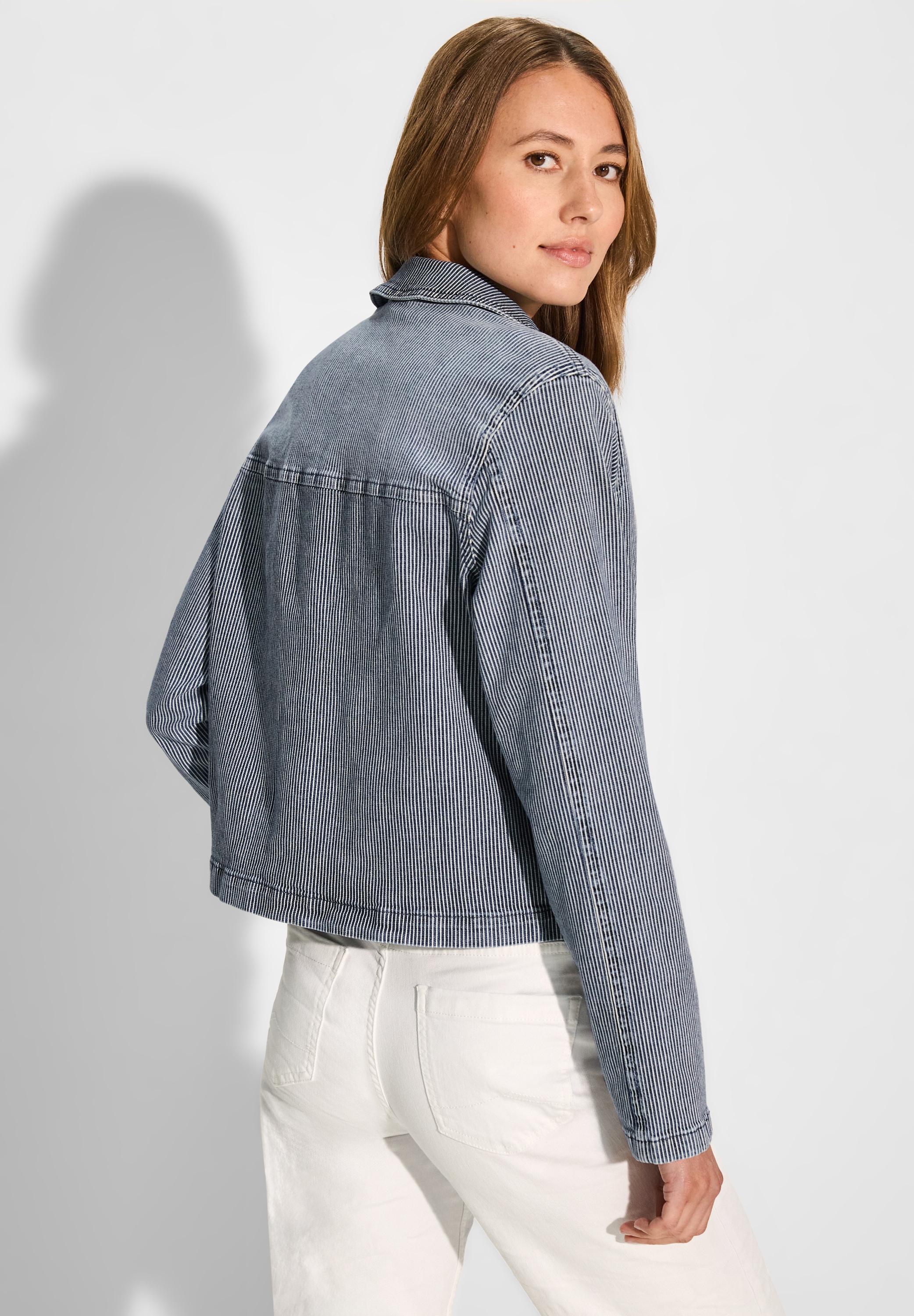 Cecil Jeansjacke, ohne Kapuze, mit Knopfleiste