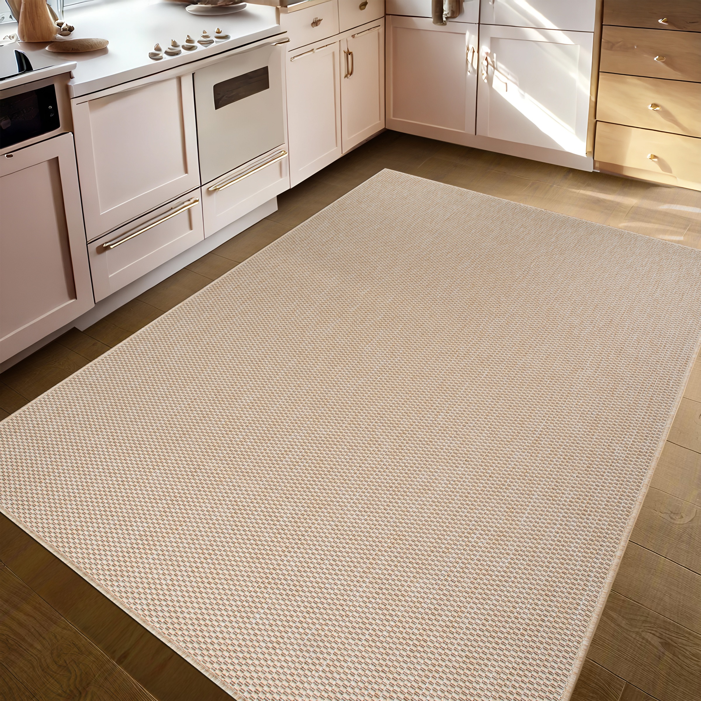 my home Teppich »Venedig auch als Läufer erhältlich«, rechteckig, 4 mm Höhe, In- und Outdoor geeignet, Sisal-Optik, Wetterfest & UV-beständig