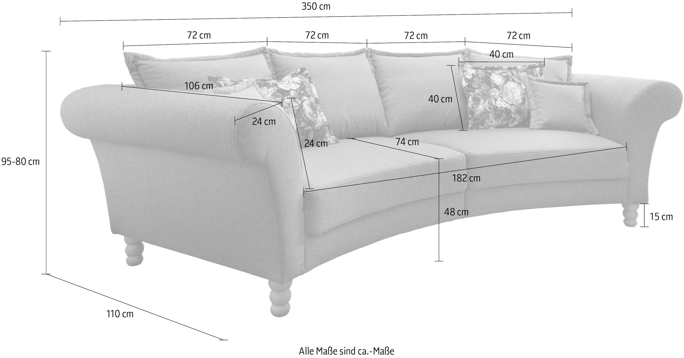 Home affaire Big-Sofa »Tassilo«