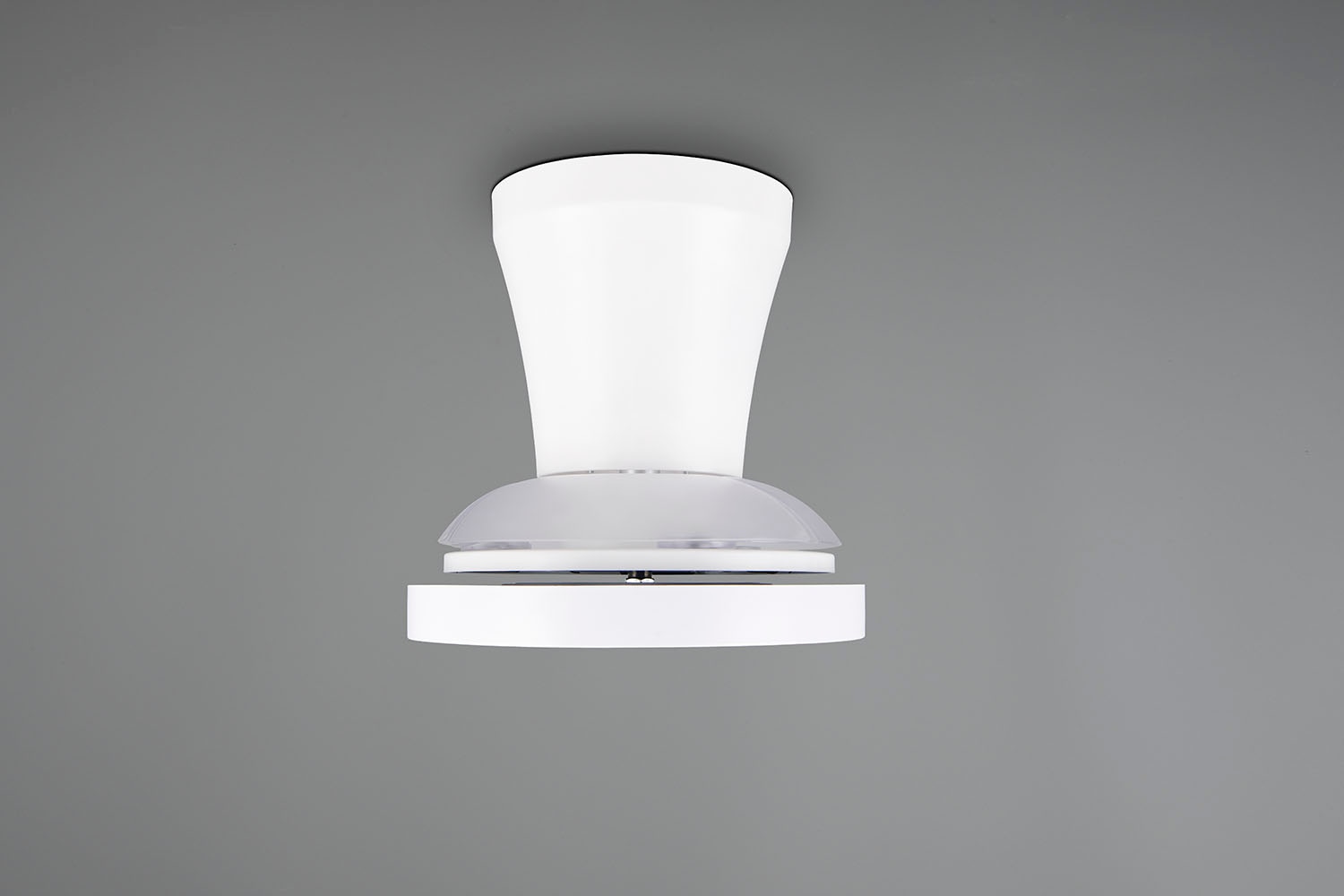 REALITY Leuchten LED Deckenleuchte »MOSS mit Ventilator, Deckenventilator mit ausklappbaren Flügeln 10W« LED-Board 1 Stk. Farbwechsler | warmweiß - kaltweiß Ø 22 - 41 cm (aufgeklappt), 6 Stufen, LED 13W CCT dimmbar Timer Fernb.