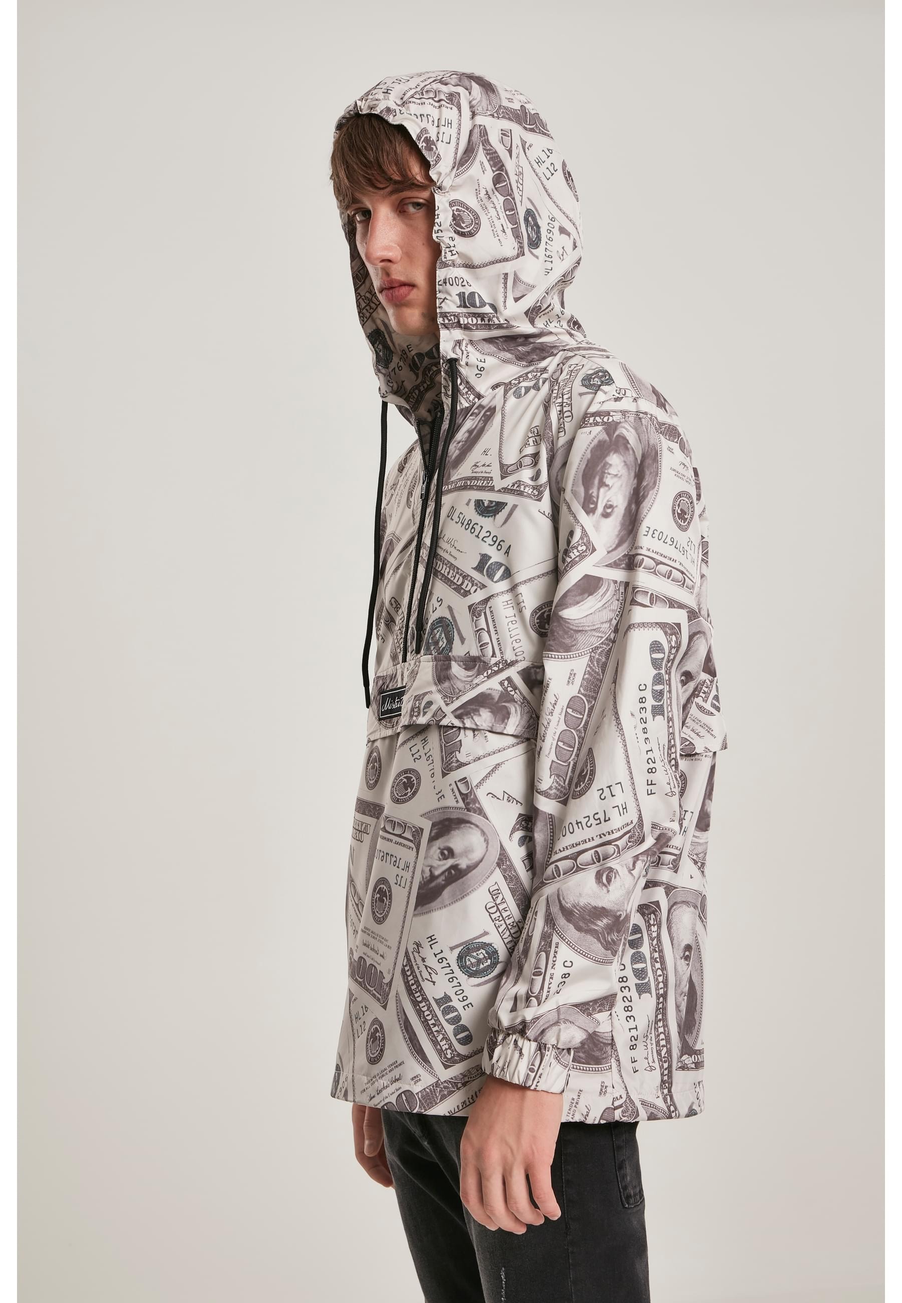 MisterTee Allwetterjacke »MisterTee Herren Mister Tee Dollar Windbreaker«, (1 St.), ohne Kapuze