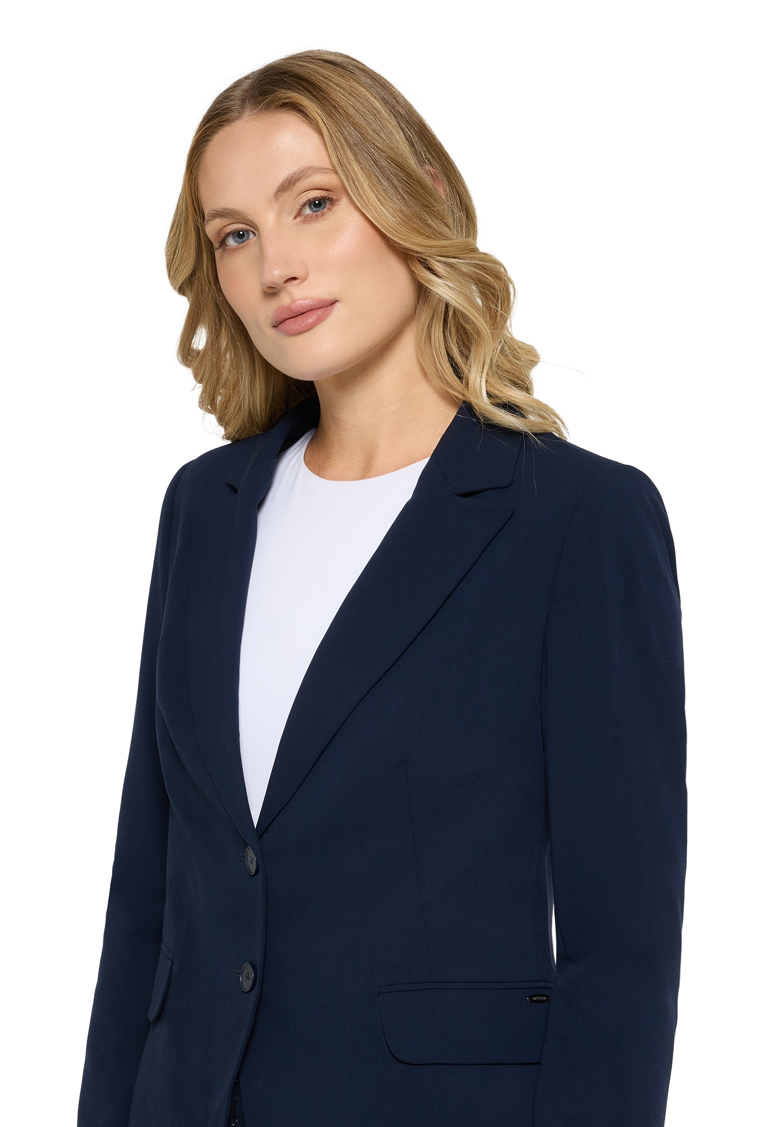Betty&Co Longblazer »Damen Klassischer Blazer mit Taschen« Druckfutter