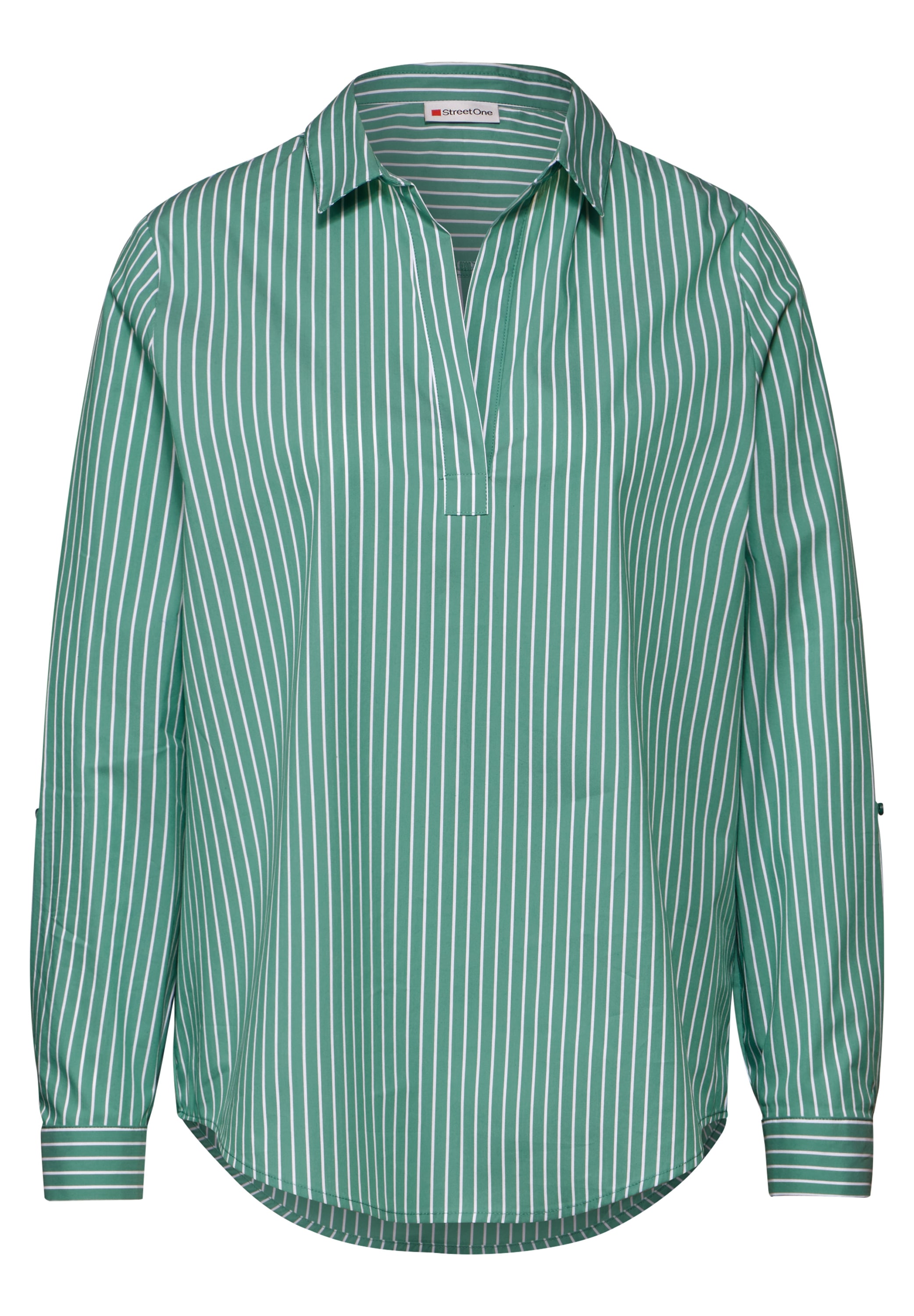 STREET ONE Longbluse, aus Baumwolle mit Stretchanteil